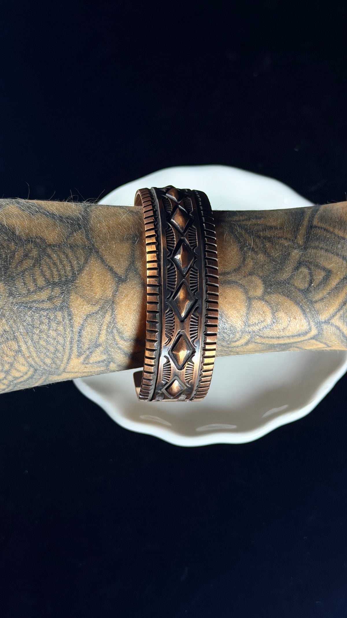 Jerold Tahe Copper Cuff Bracelet