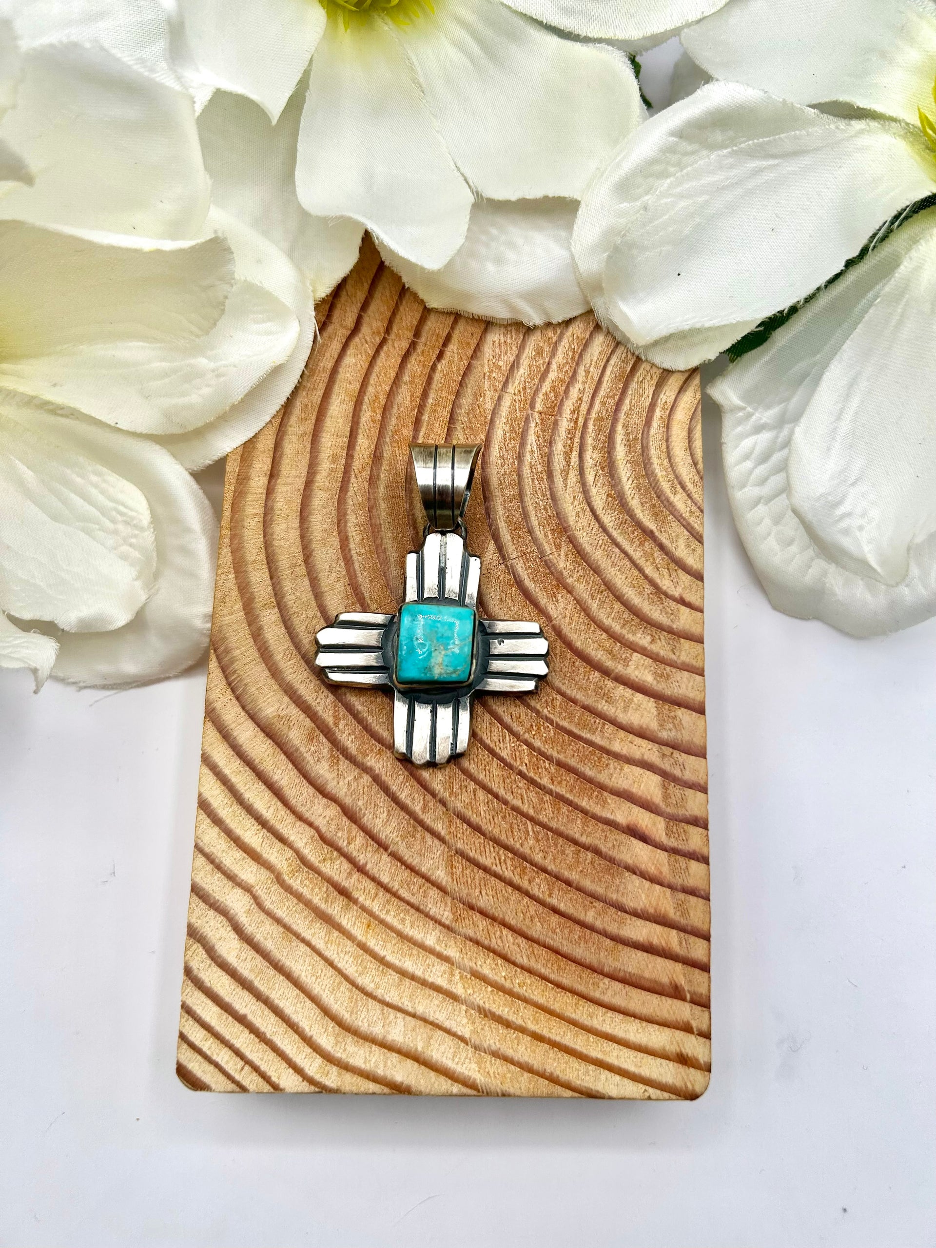 Chimney Butte Royston Turquoise & Sterling Silver Pendant
