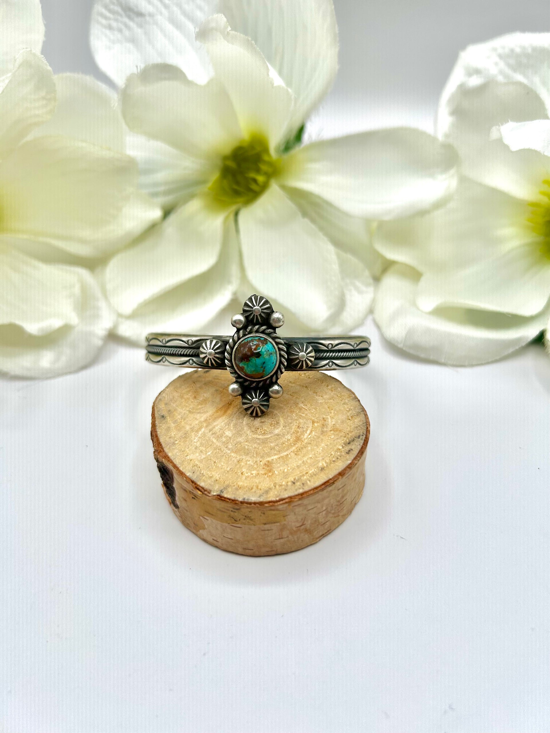 Mike Calliditto Kingman Turquoise & Sterling Silver Cuff Bracelet