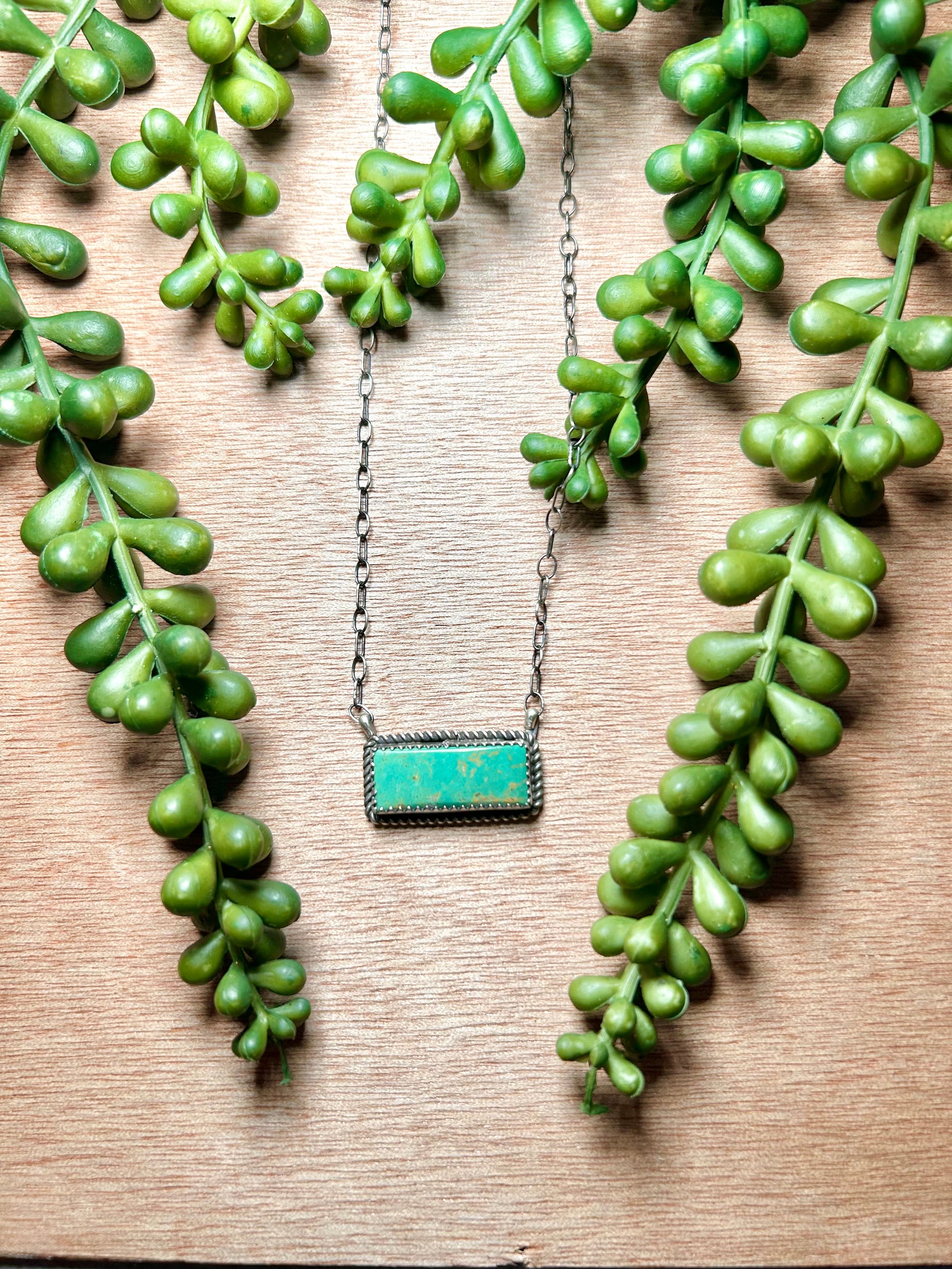 Tia Long Kingman Turquoise & Sterling Silver Necklace