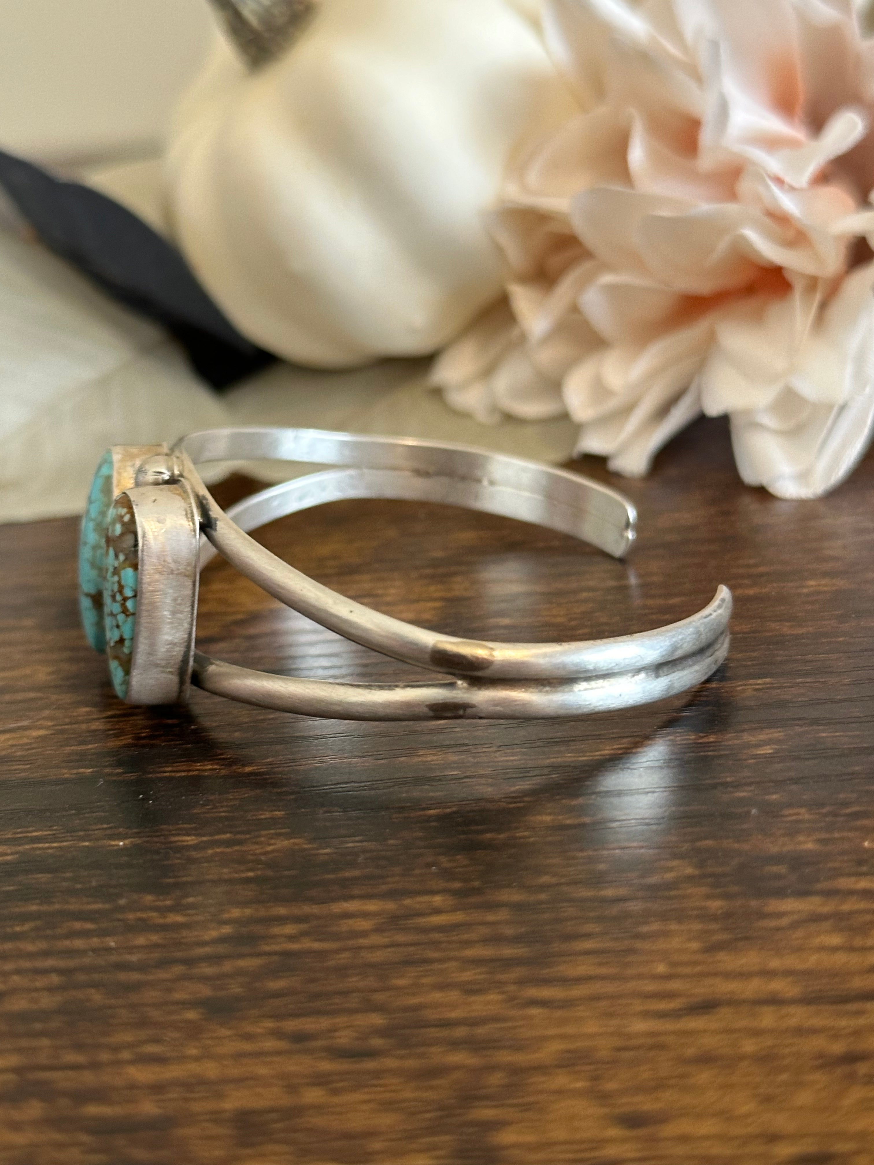 Augustine Largo Kingman Turquoise & Sterling Silver Cuff Bracelet