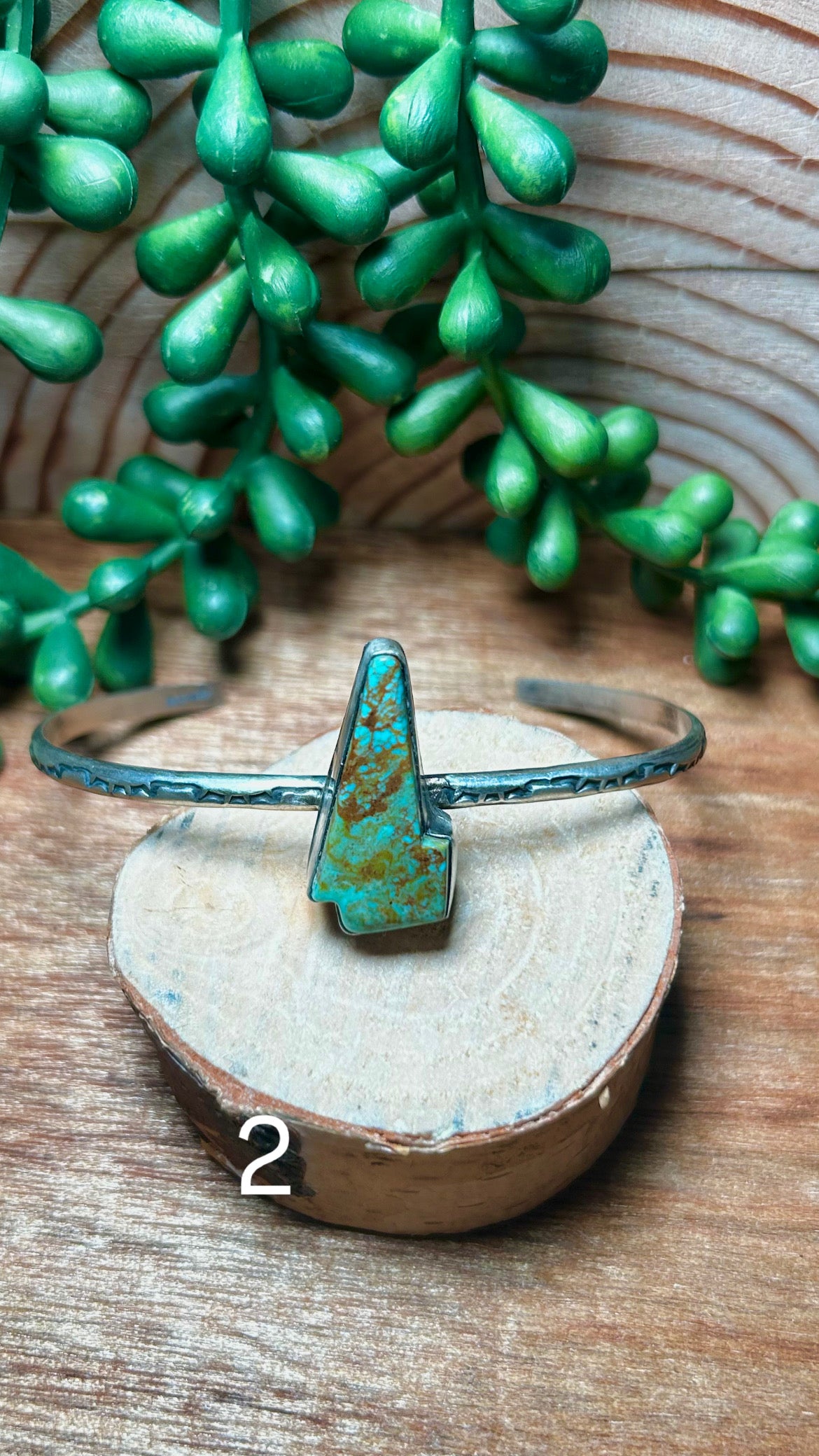 Donovan Skeets Kingman Turquoise& Sterling Silver Cuff Bracelet