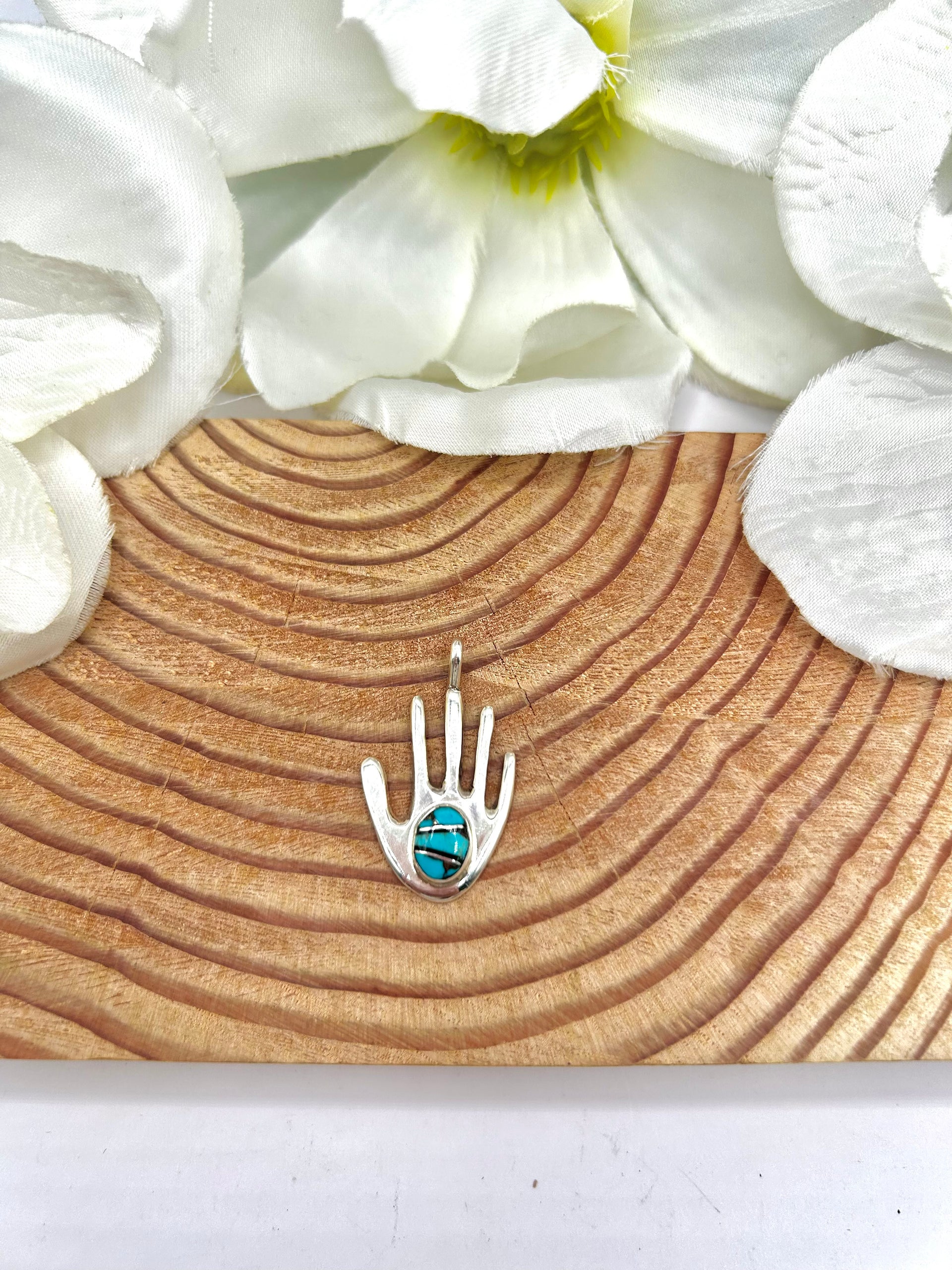 Joe Martinez Multi Stone & Sterling Silver Pendant