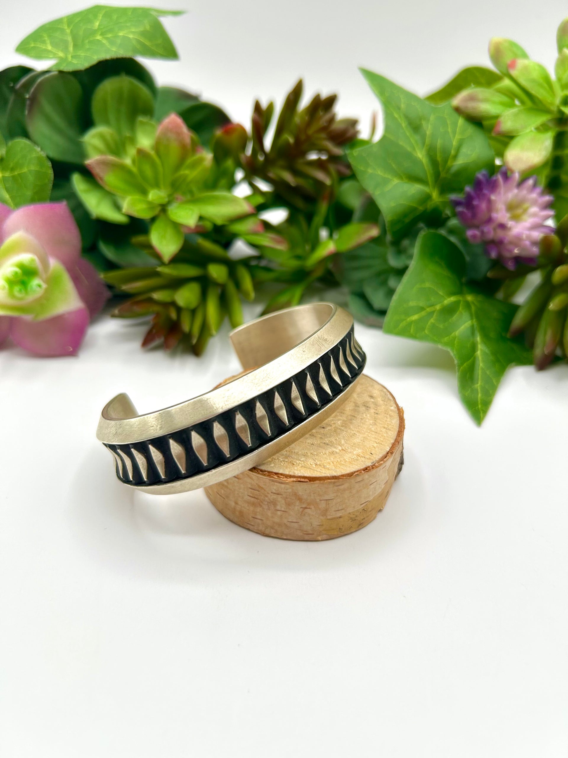 Leander Tahe Sterling Silver Cuff Bracelet