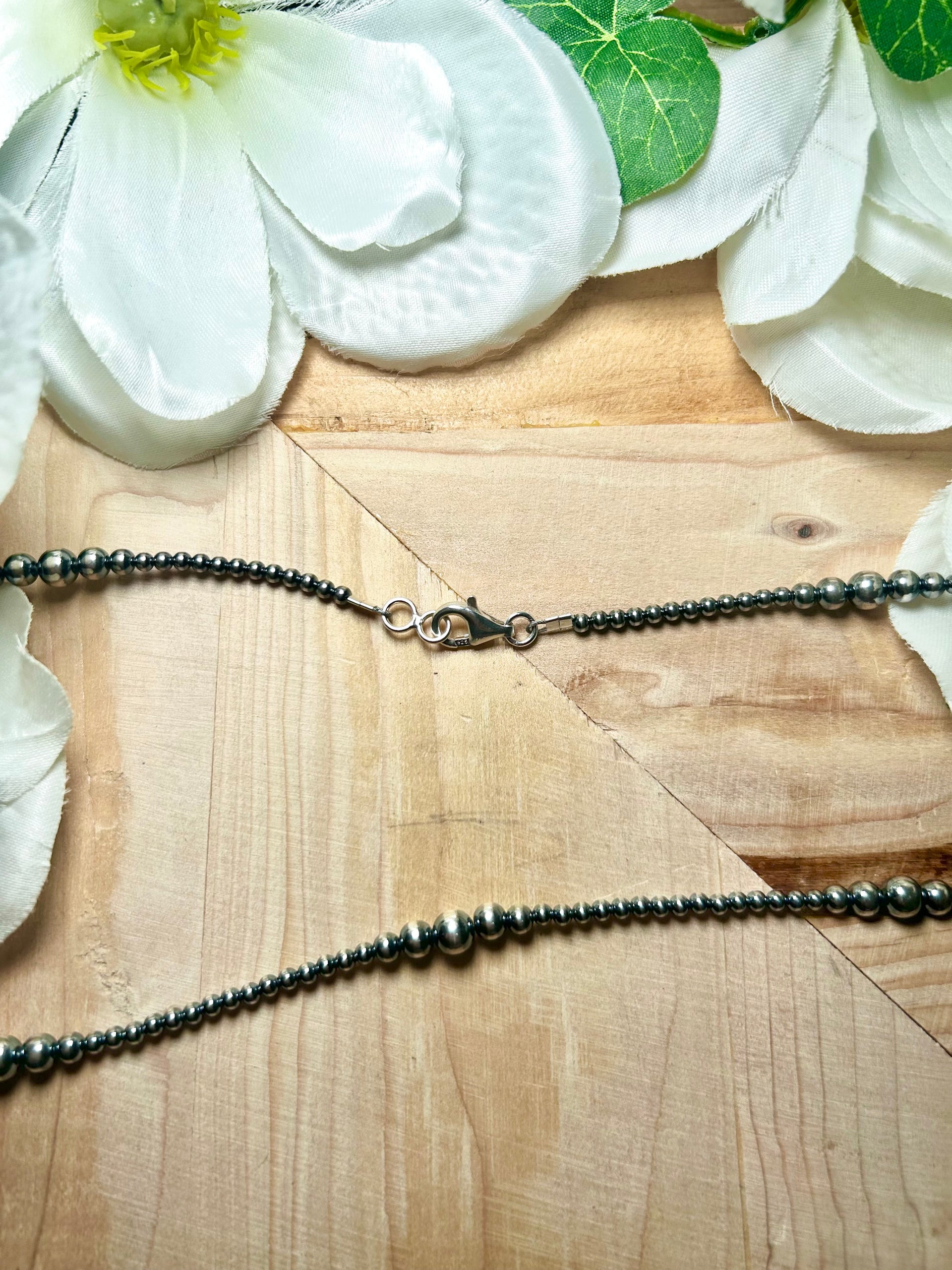 Navajo Made Sterling Silver Necklace
