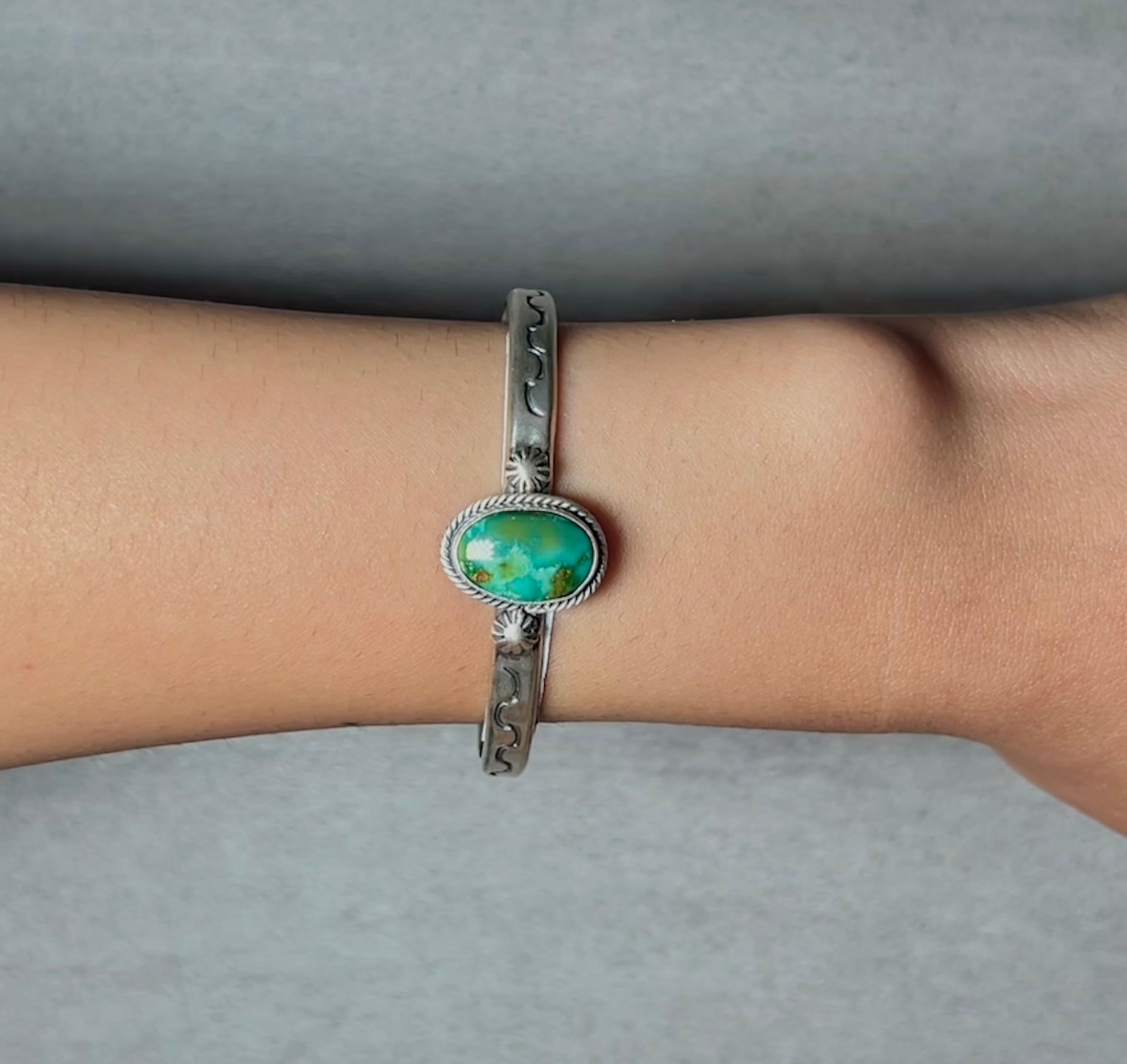 Sam Yellowhair SM & Sterling Silver Cuff Bracelet