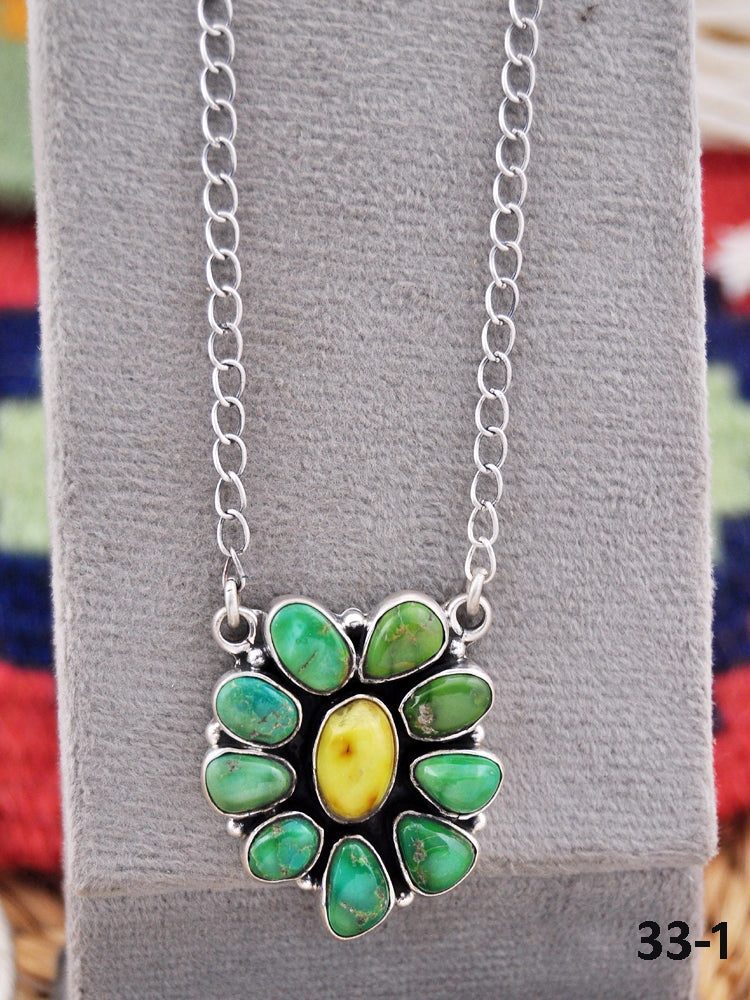 Southwest Made Multi Stone & Sterling Silver Necklace