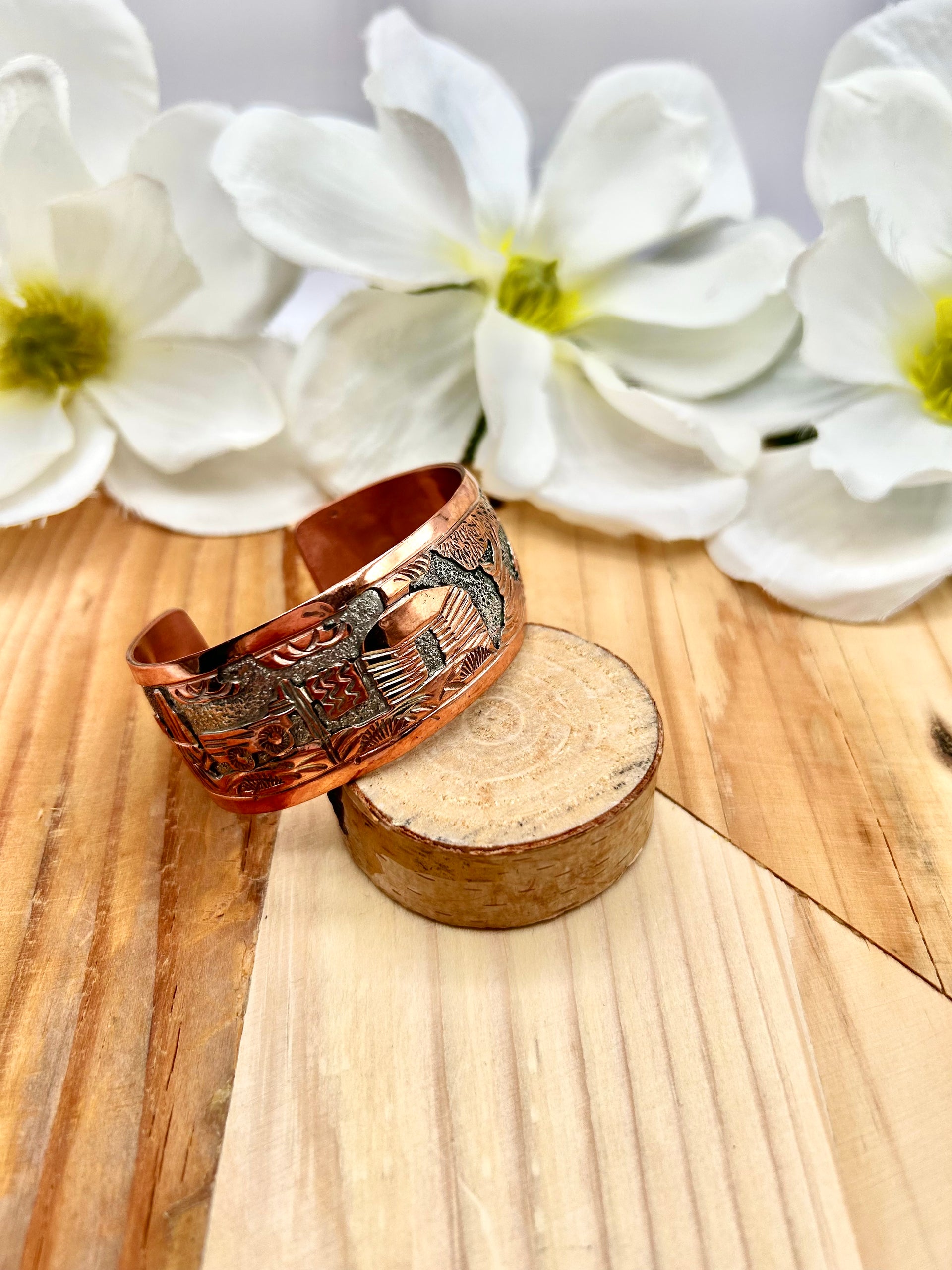 Elaine Becenti Copper Cuff Bracelet