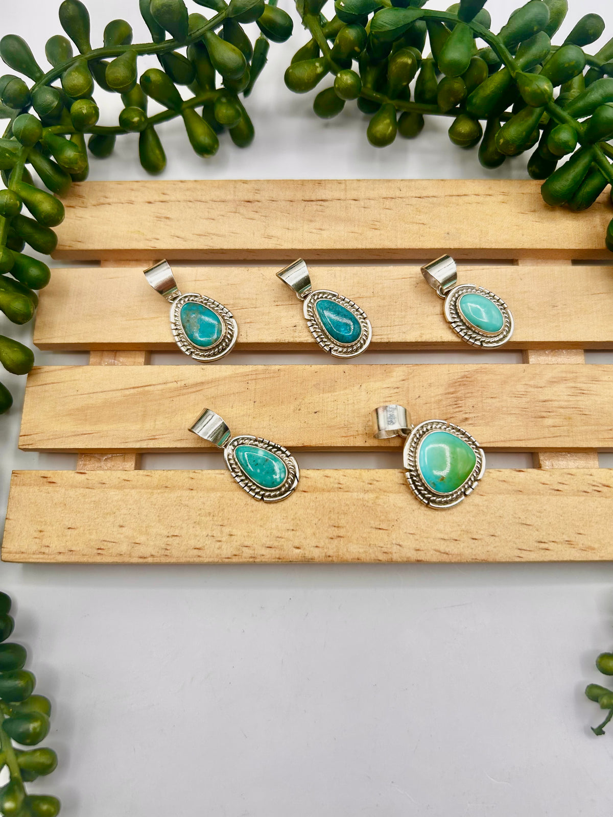 Byron Begay Kingman Turquoise & Sterling Silver Pendant