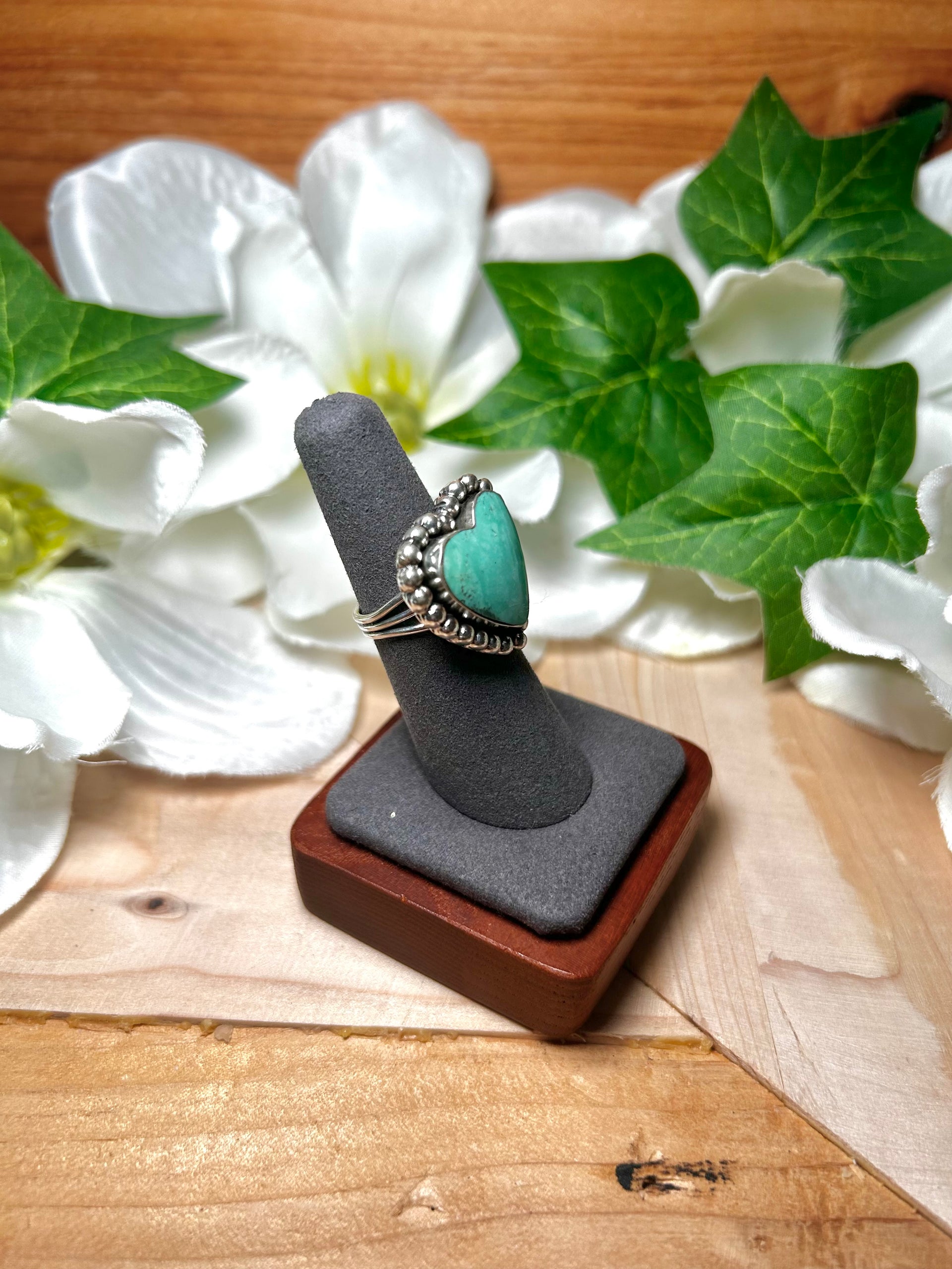 Dave Skeets Kingman Turquoise & Sterling Silver Ring