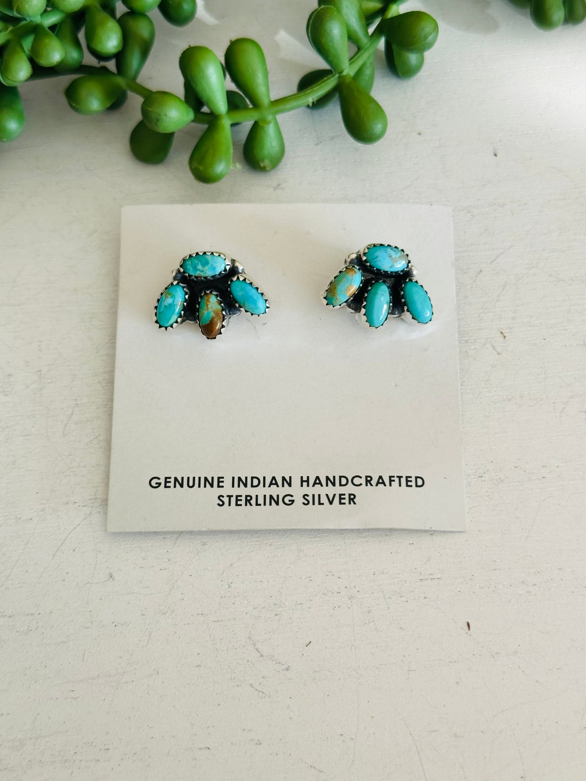 TTD “The Bliss” Kingman Turquoise & Sterling Silver Earrings