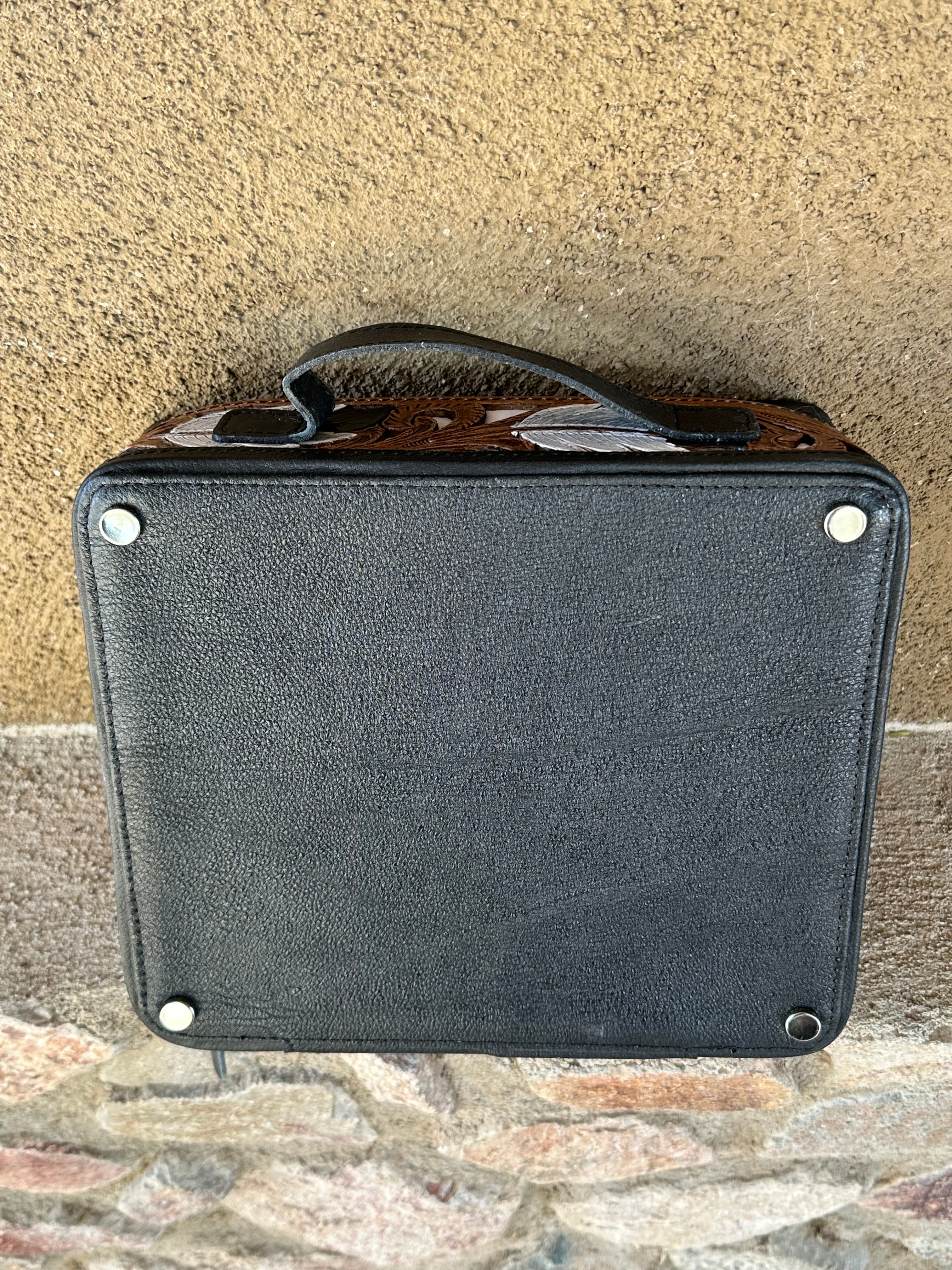 Genuine Leather & Cowhide Jewelry Box