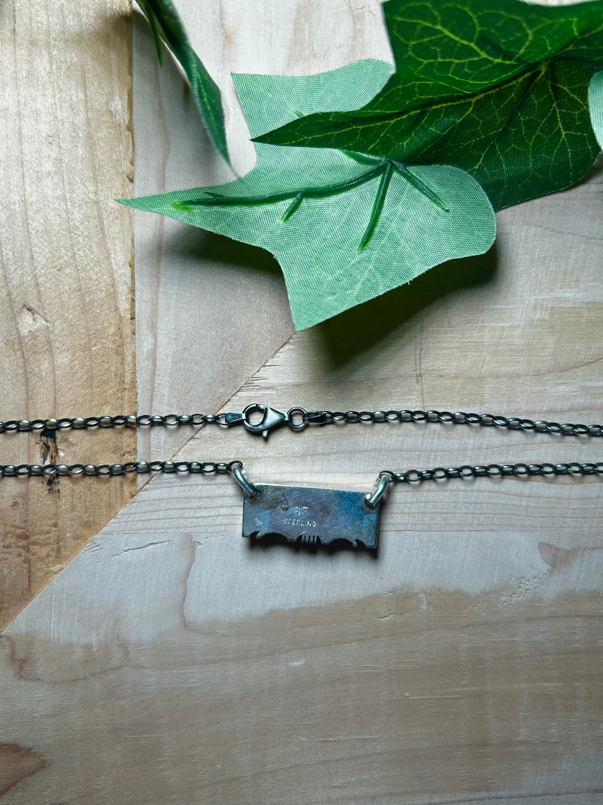 Steve Francisco Cotton Candy Mohave & Sterling Silver Necklace