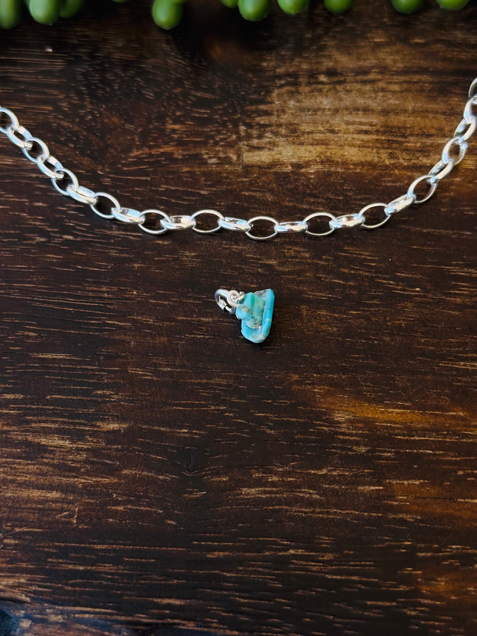 Navajo Made Mohave Turquoise & Sterling Silver Cowboy Hat Charms