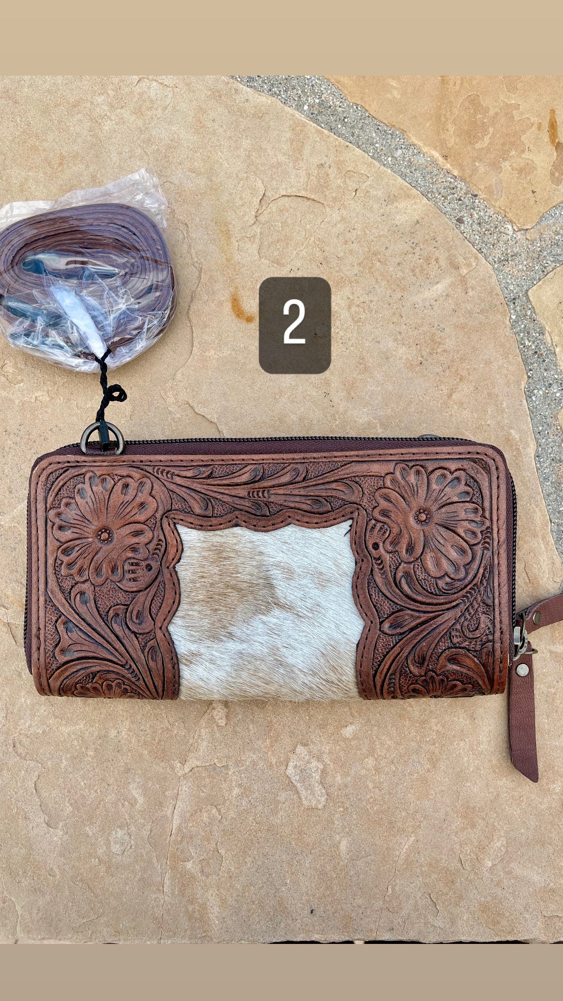 Genuine Tooled Leather Wallet/Purse