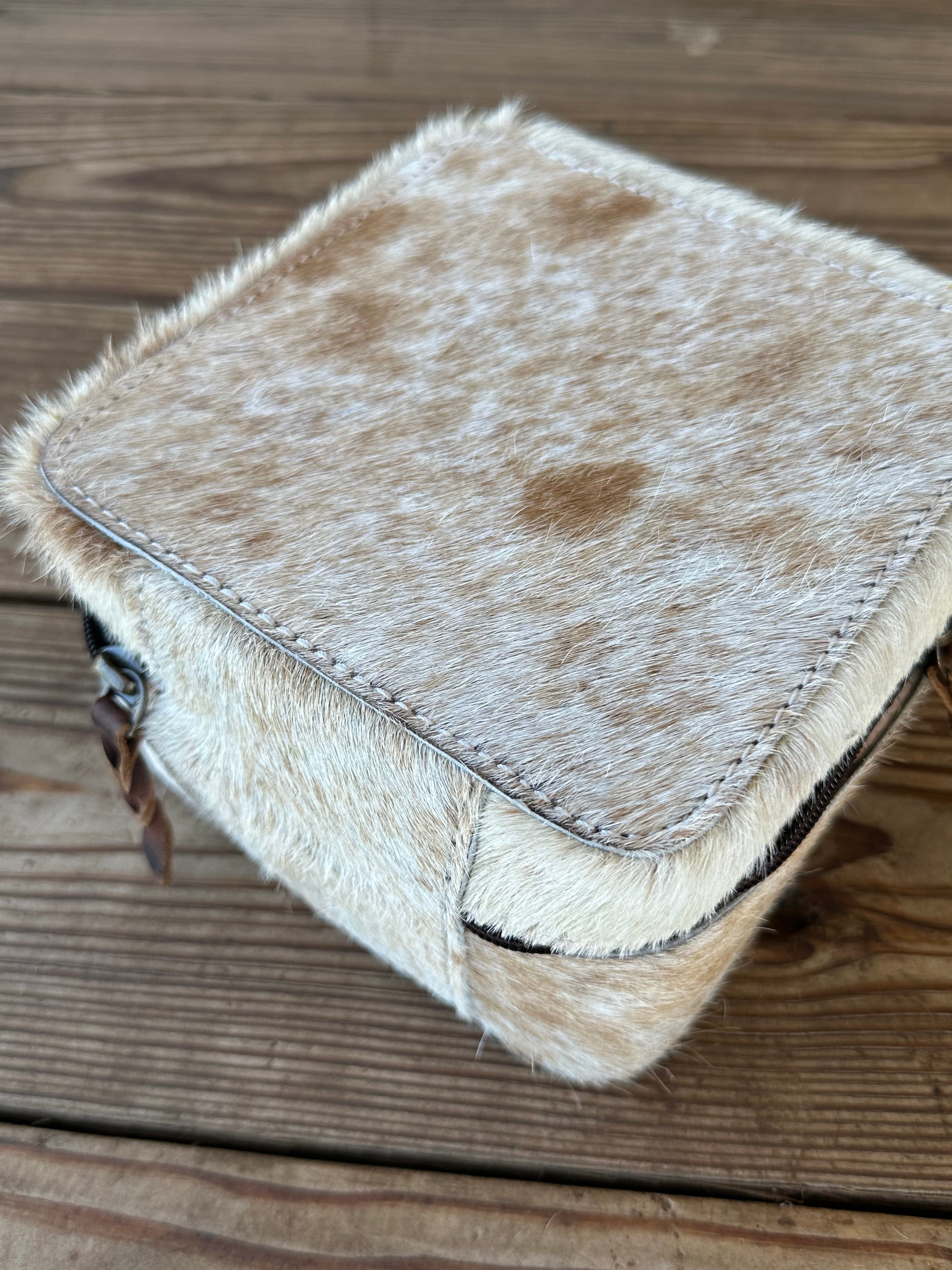 Genuine Leather Cowhide Jewelry Box