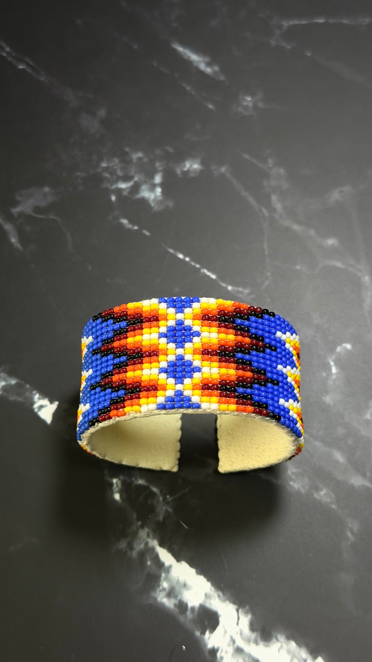 Navajo Made Beaded Cuff Bracelet