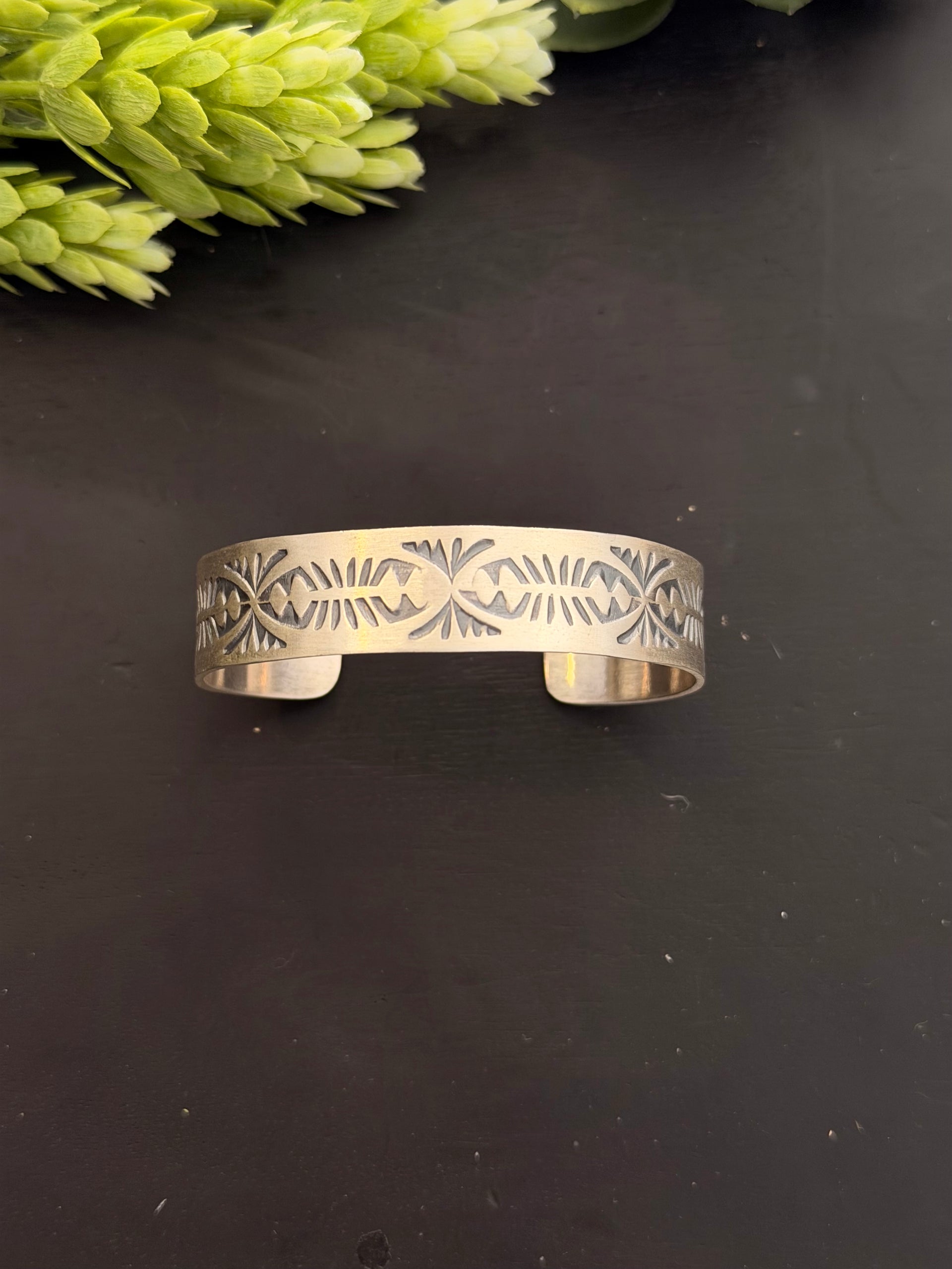 Navajo Made Sterling Silver Cuff Bracelet