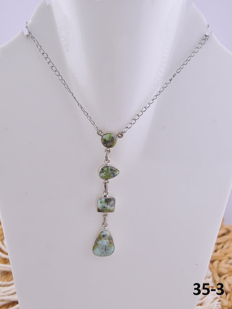 Southwest Handmade Palomino & Sterling Silver Necklace