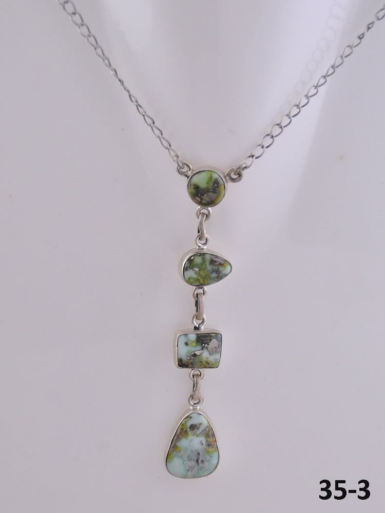 Southwest Handmade Palomino & Sterling Silver Necklace