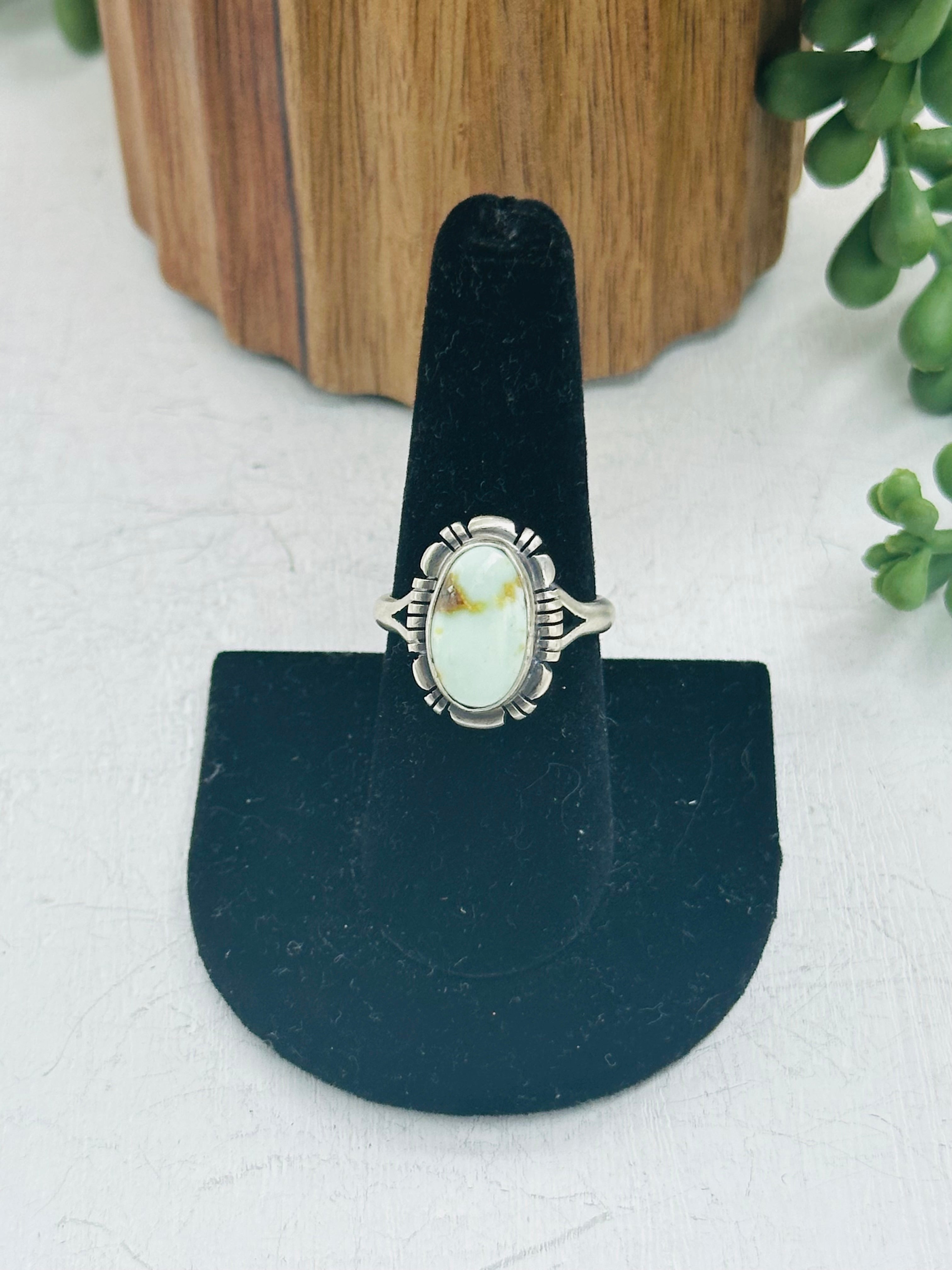 Jerold Francisco Palomino Variscite & Sterling Silver Rings