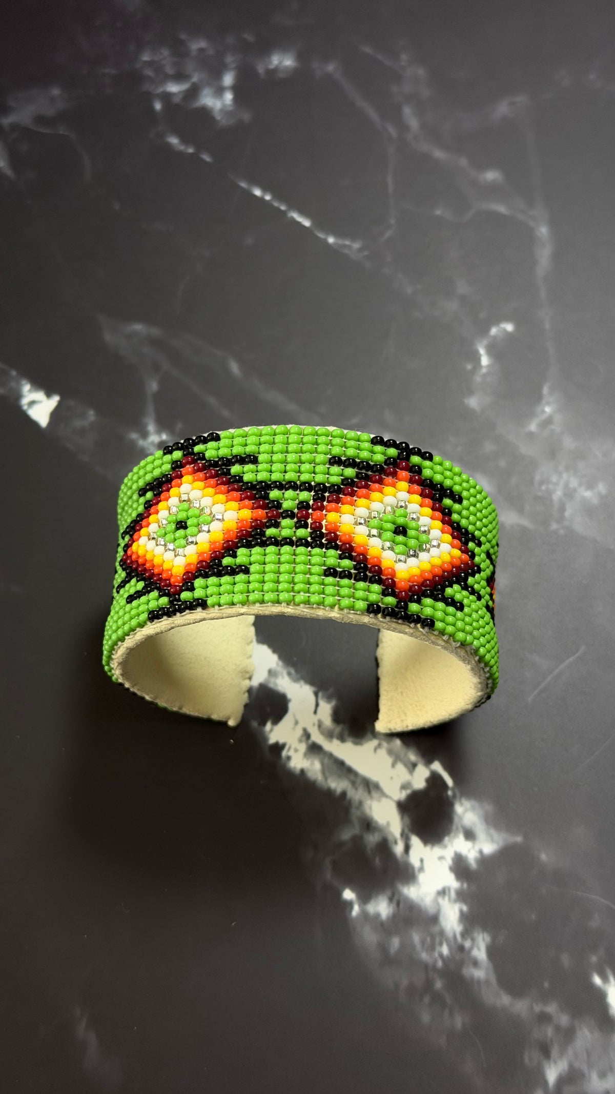 Navajo Made Beaded Cuff Bracelet