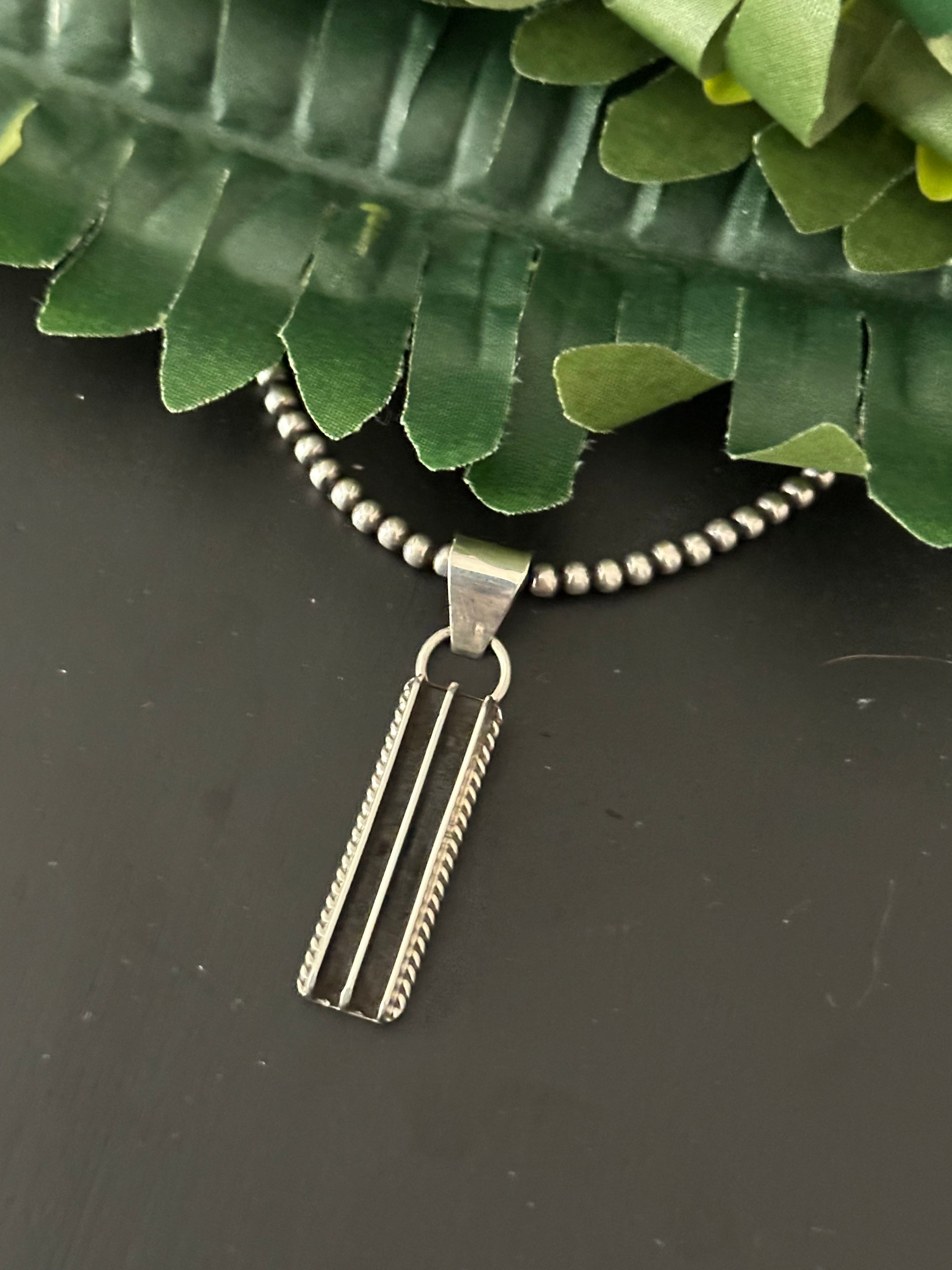 Navajo Handmade Sterling Silver Pendant