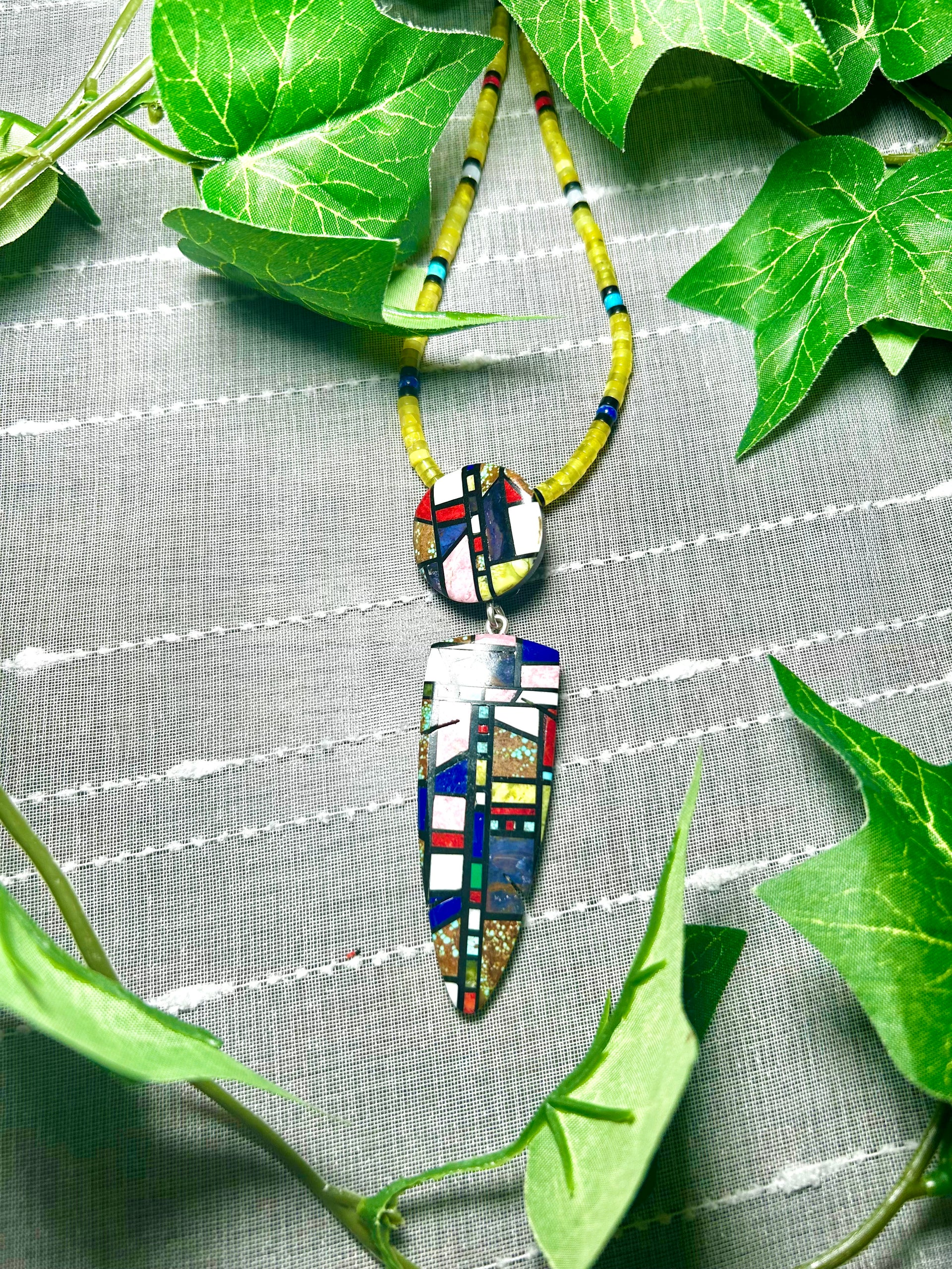 Santo Domingo Multi Stone & Sterling Silver Necklace