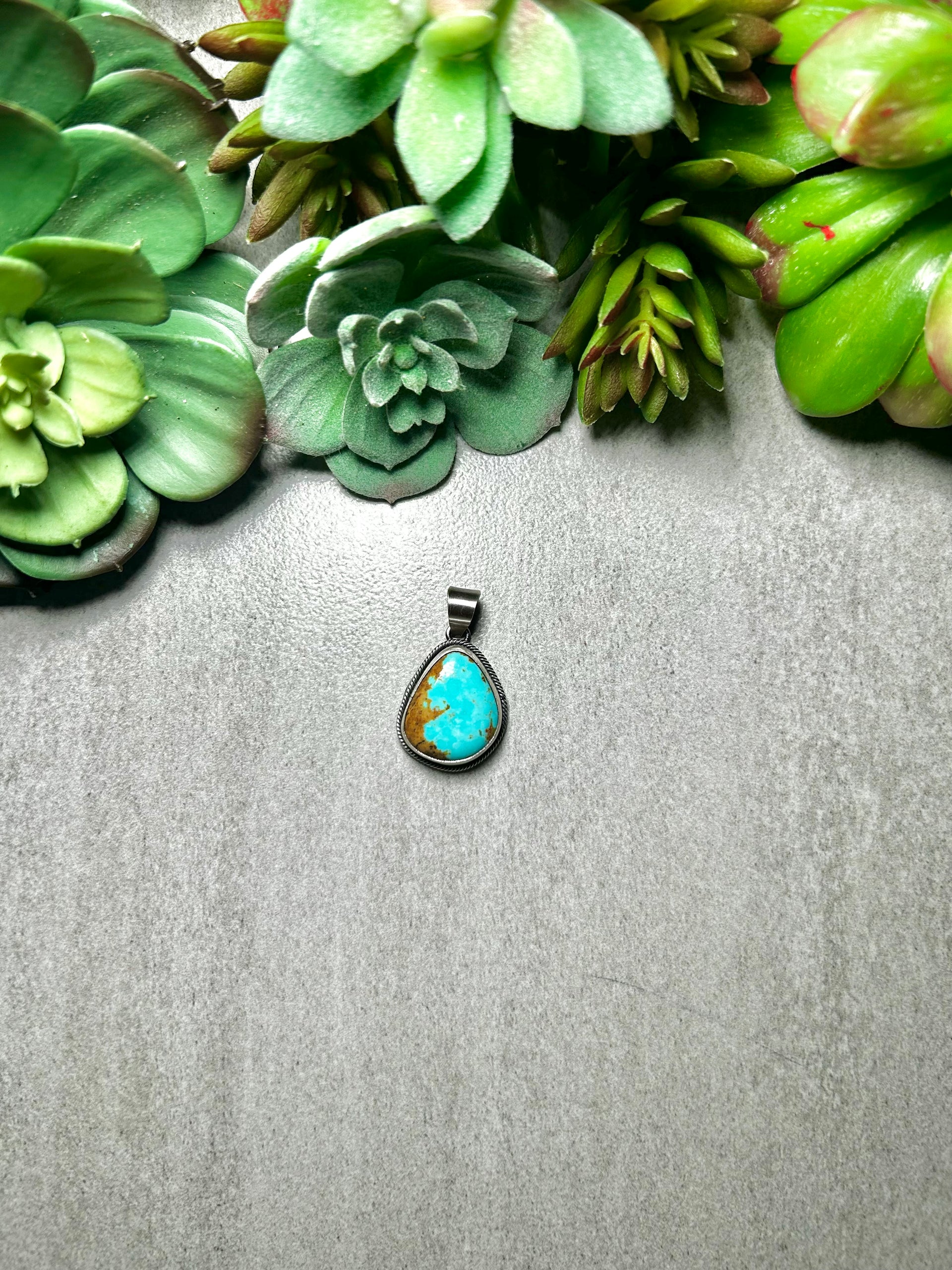 Scott Skeet #8 Turquoise& Sterling Silver Pendant