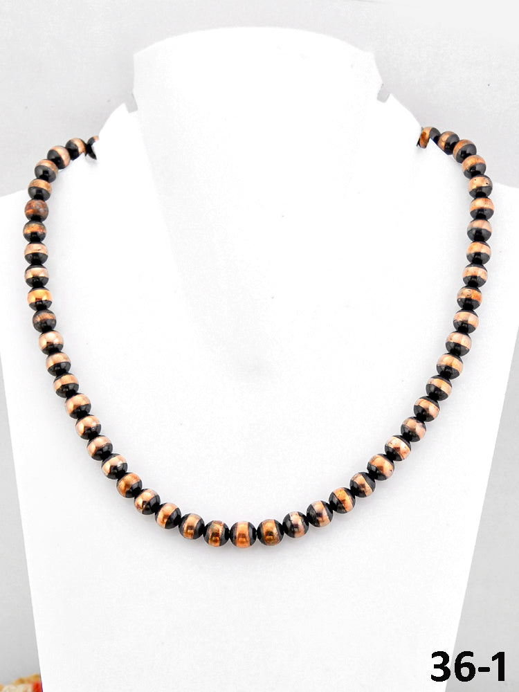 Southwest Handmade 8 MM Copper Beaded Necklace
