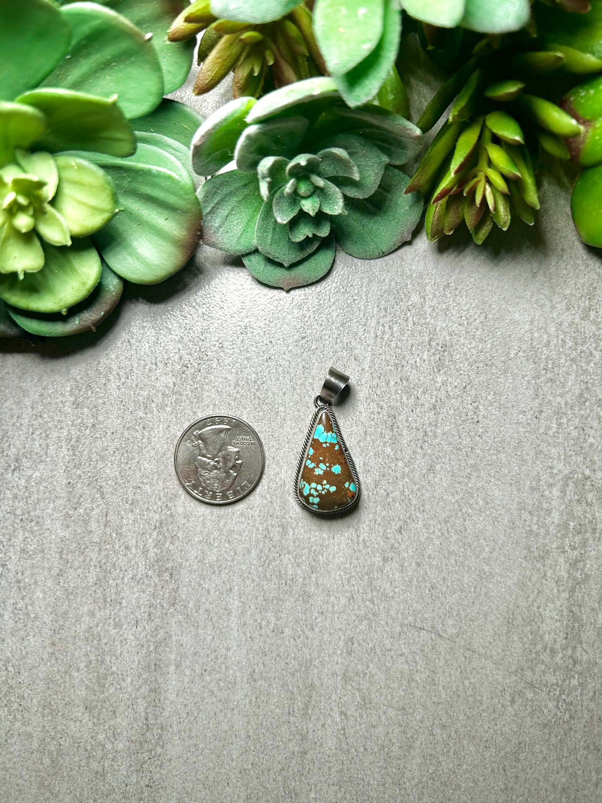 Scott Skeet #8 Turquoise& Sterling Silver Pendant