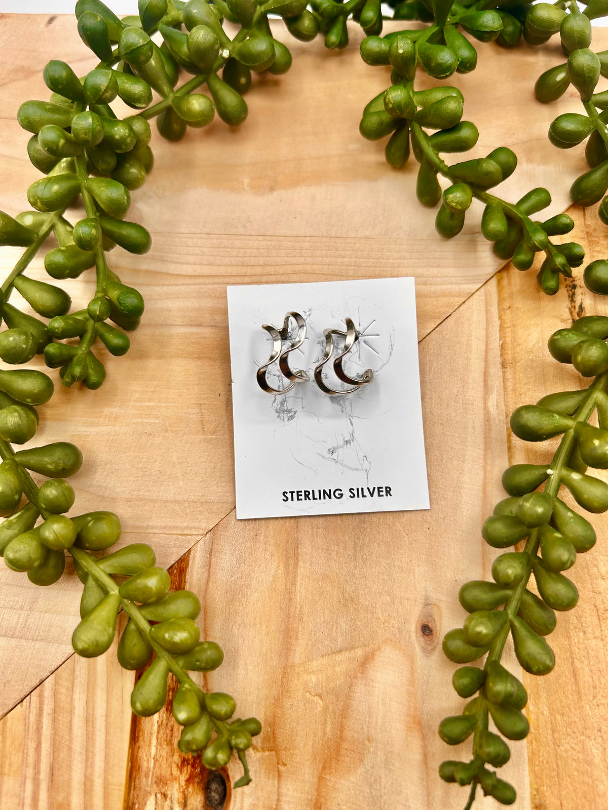Navajo Made Sterling Silver Post Earrings