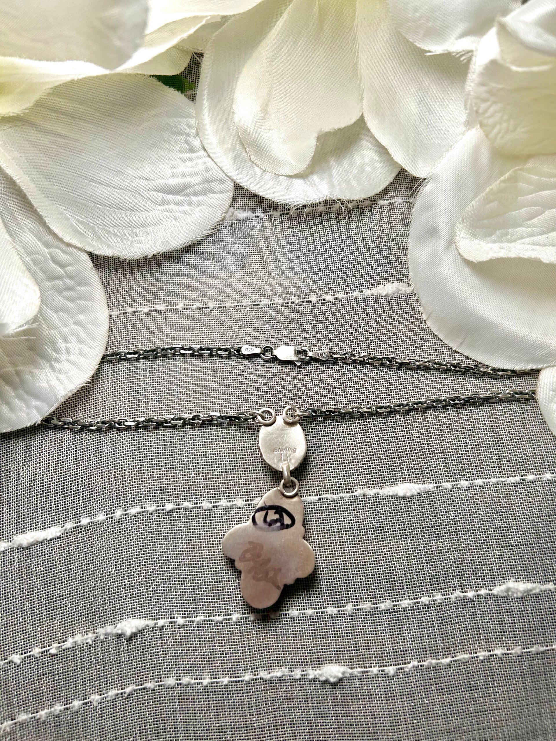 Larry Kaye Mohave Turquoise & Sterling Silver Necklace