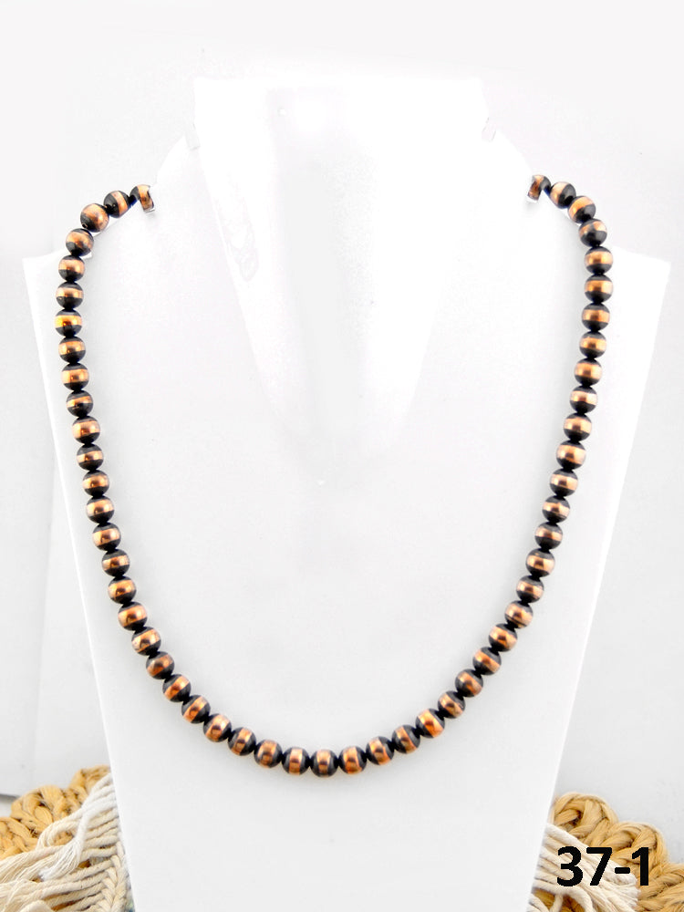 Southwest Handmade 8 MM Copper Beaded Necklace