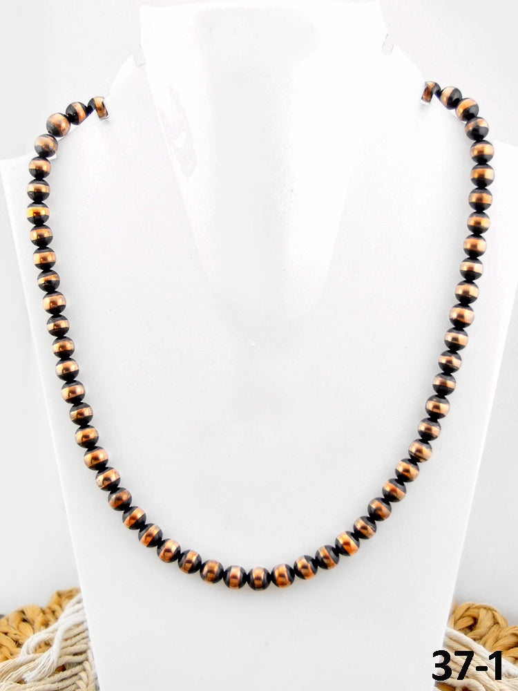 Southwest Handmade 8 MM Copper Beaded Necklace