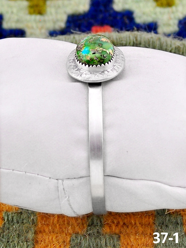 Southwest Handmade Sonoran Mountain Turquoise & Sterling Silver Cuff Bracelet