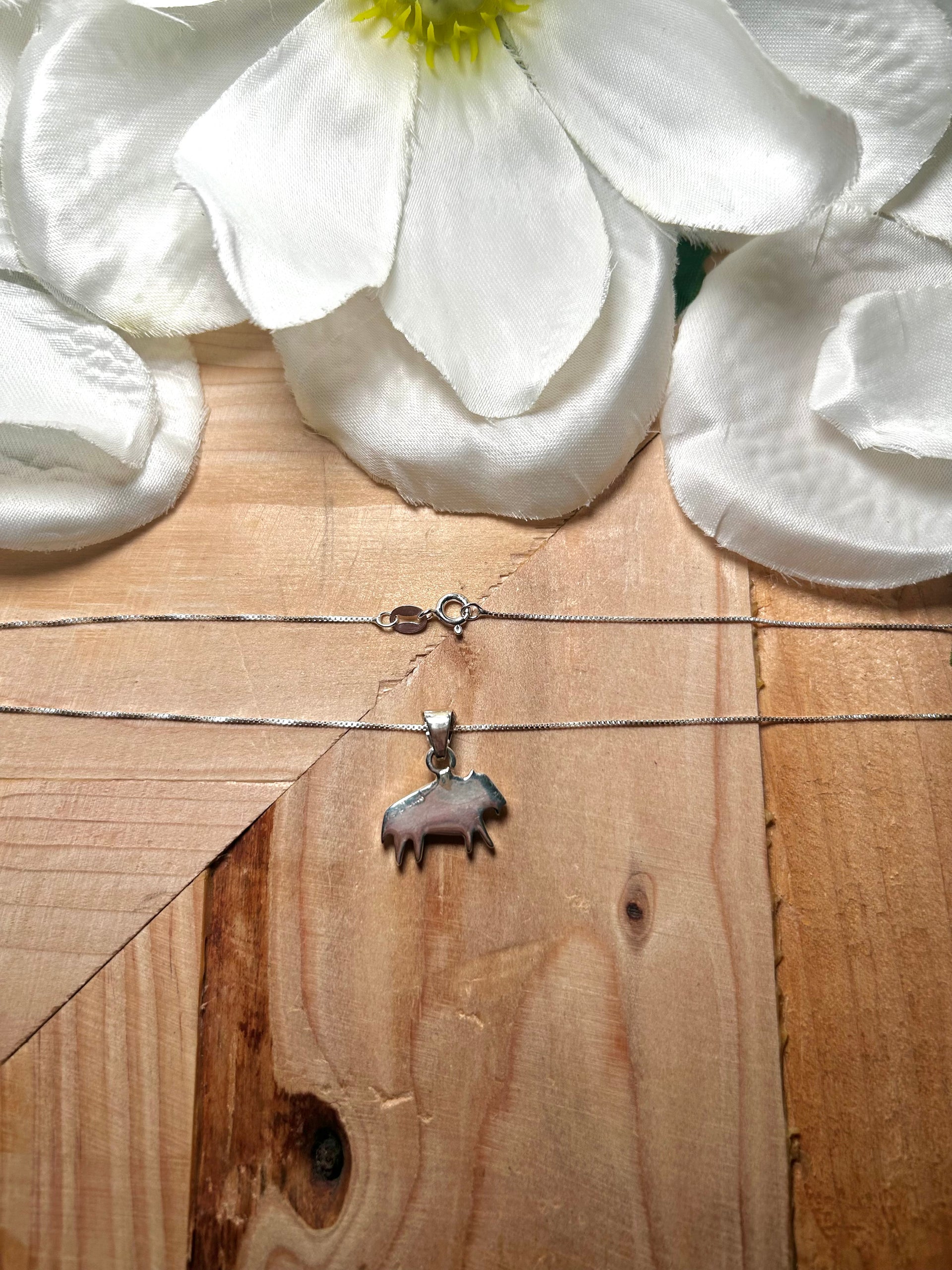 Navajo Made Multi Stone  & Sterling Silver Necklace