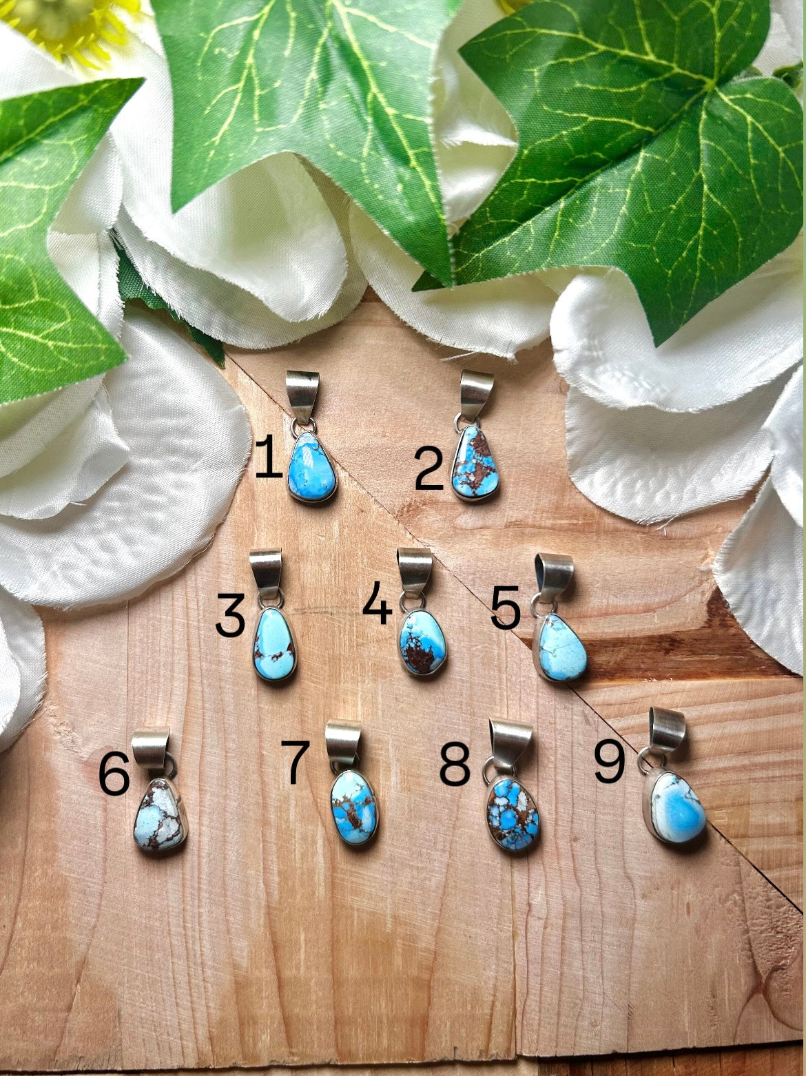 Navajo Made Golden Hill Turquoise & Sterling Silver Pendant