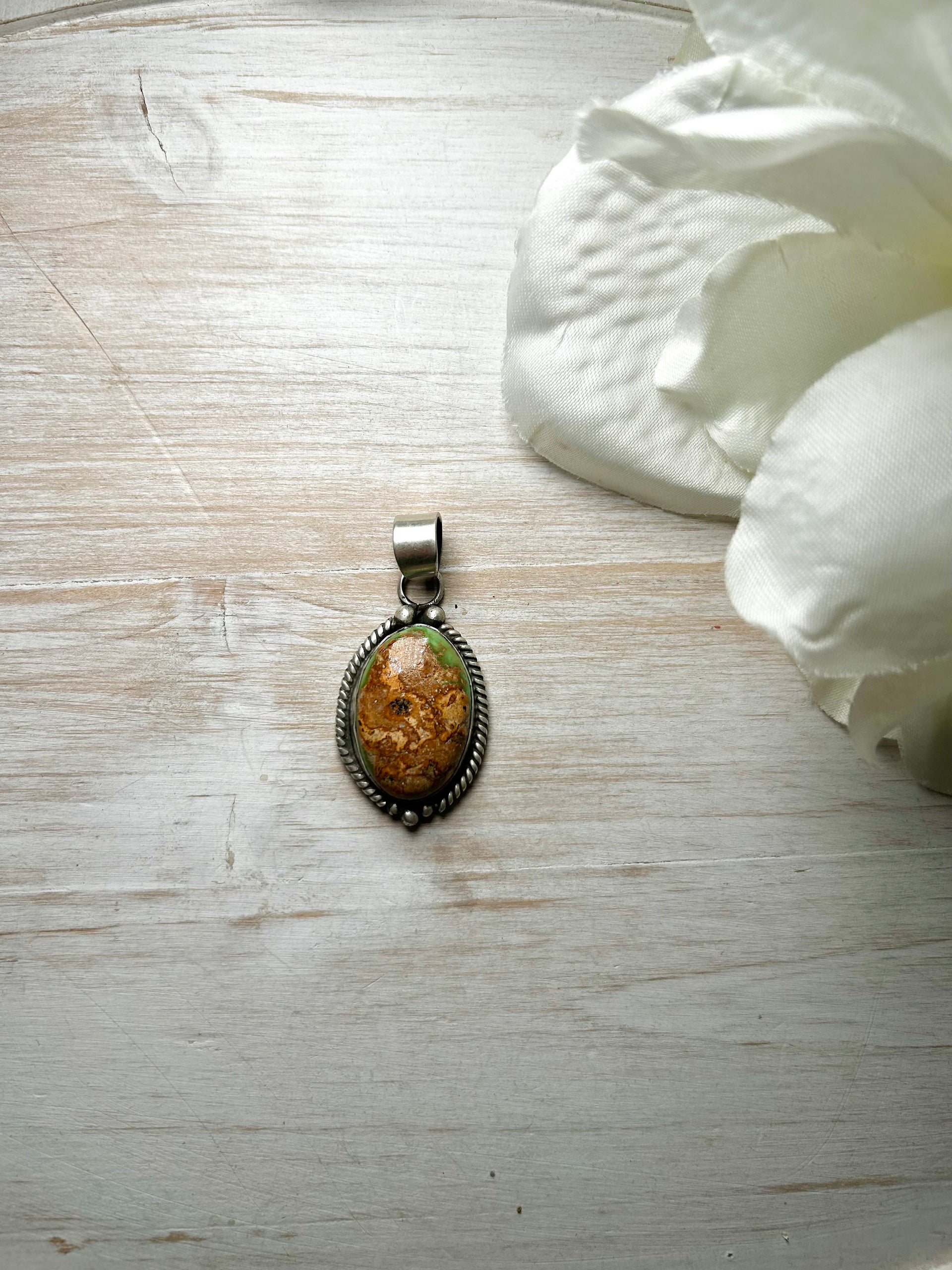 Zachariah David Evans Turquoise & Sterling Silver Pendant