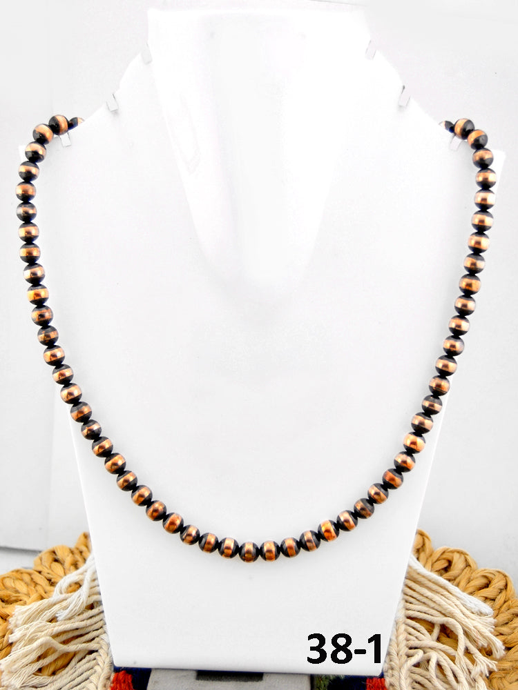 Southwest Handmade 8 MM Copper Beaded Necklace