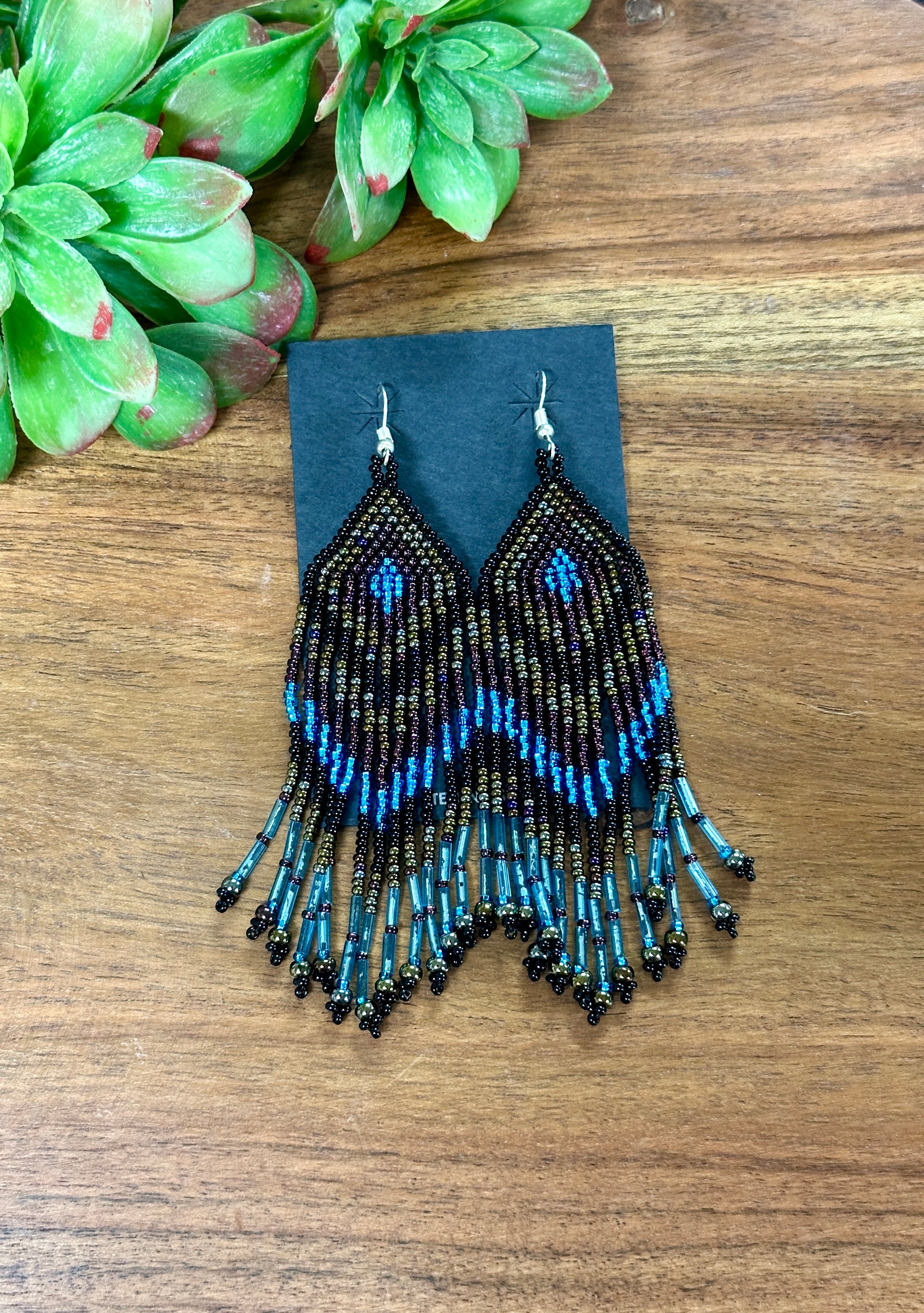 Southwest Handmade Beaded Dangle Earrings