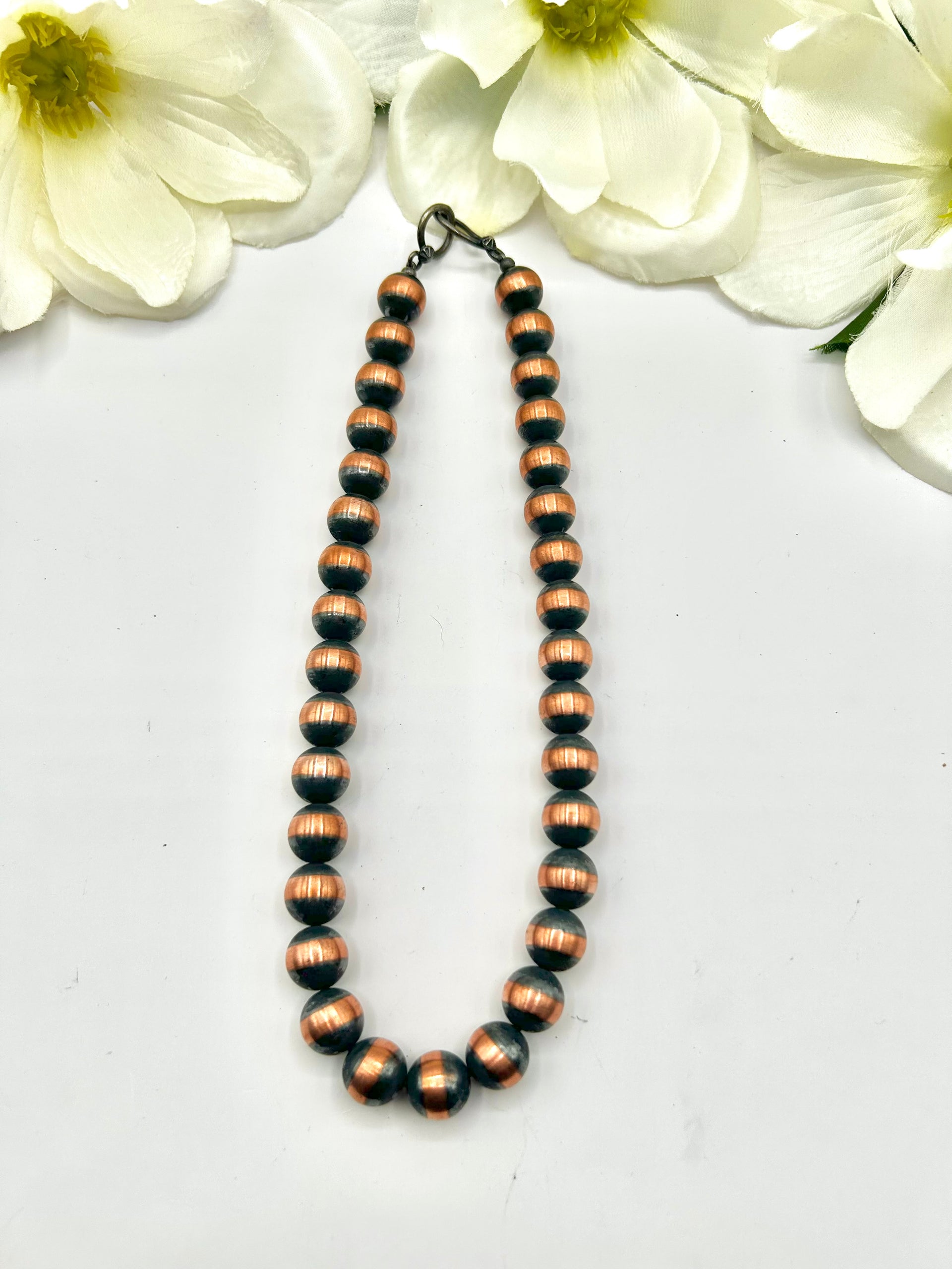 Navajo Made Strung 12 MM Copper Necklace
