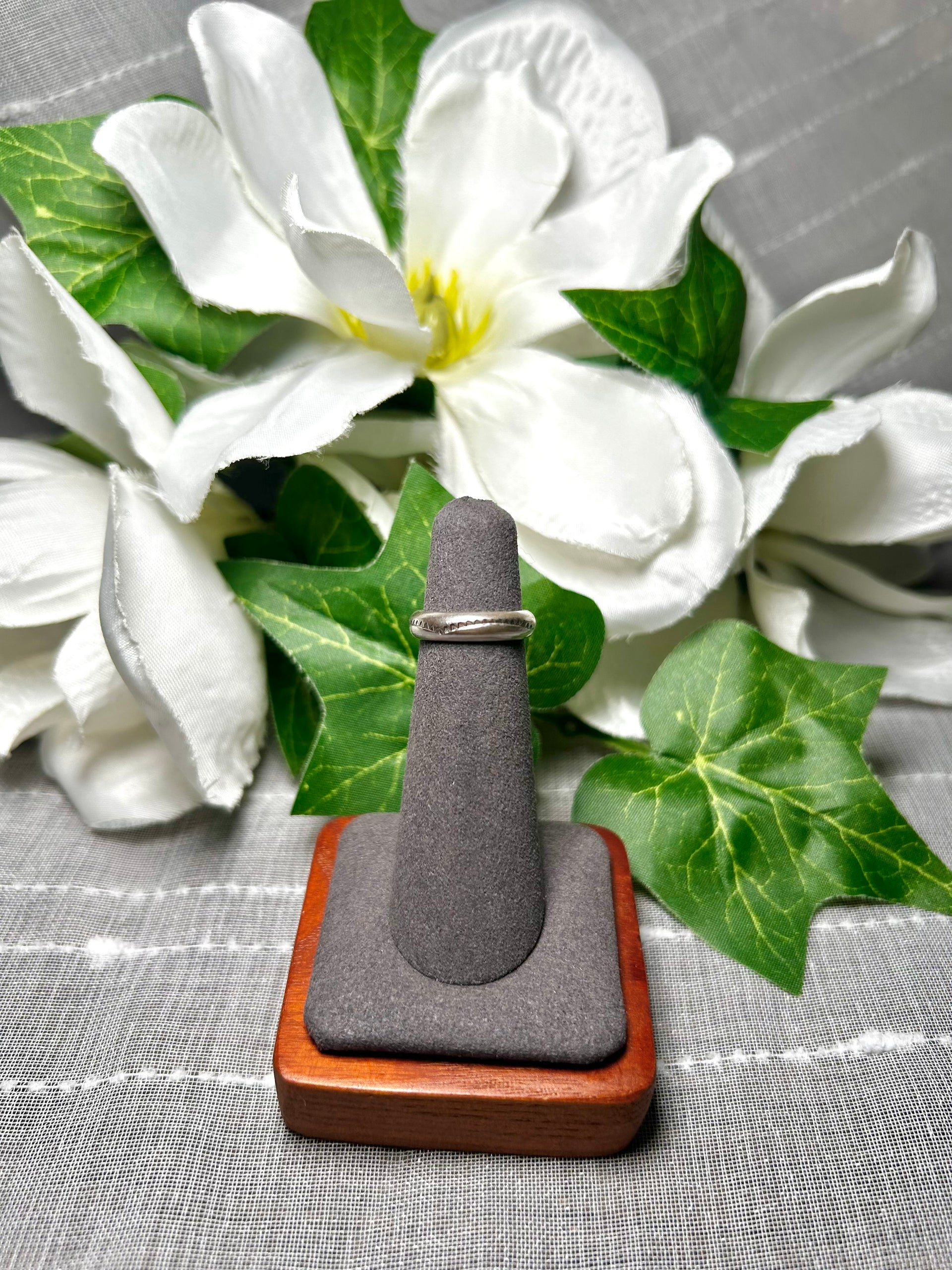 Navajo Made Sterling Silver Ring Size 3.5