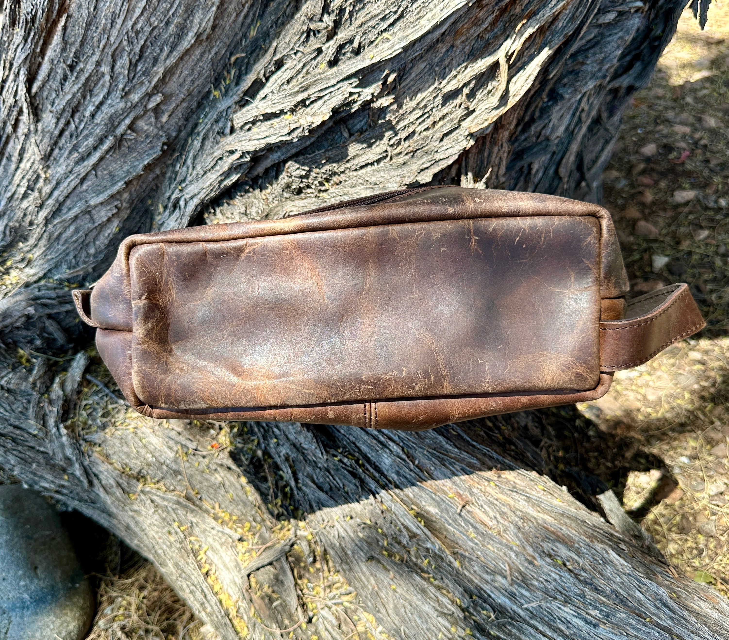 Genuine Leather Toiletry Bag