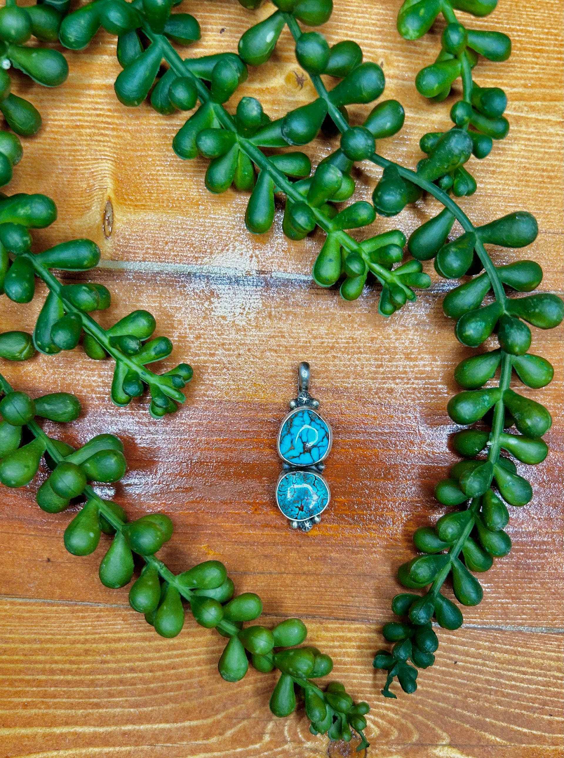 Antionette Largo Egyptian Turquoise & Sterling Silver Pendant