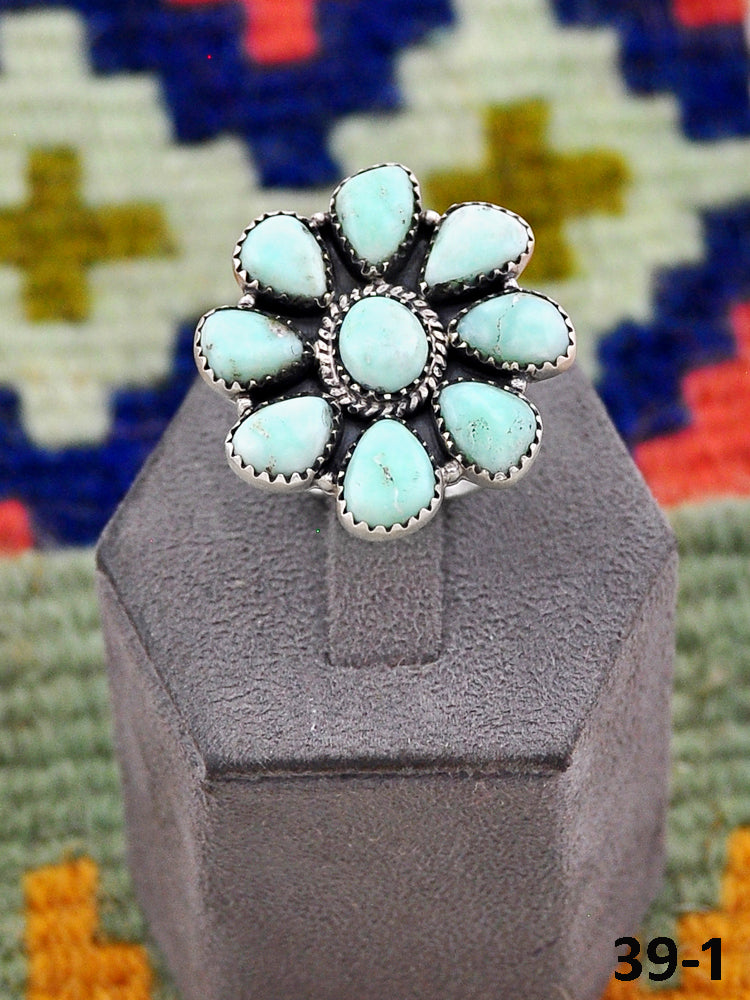 Southwest Handmade Paloma & Sterling Silver Adjustable Ring