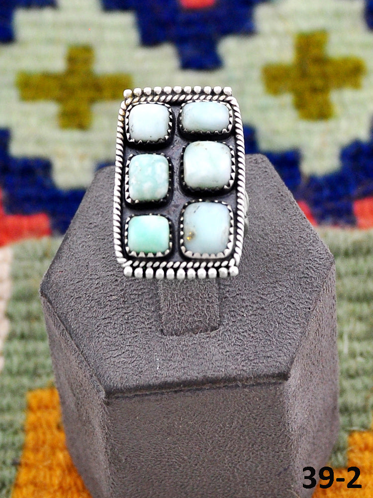 Southwest Handmade Paloma & Sterling Silver Adjustable Ring