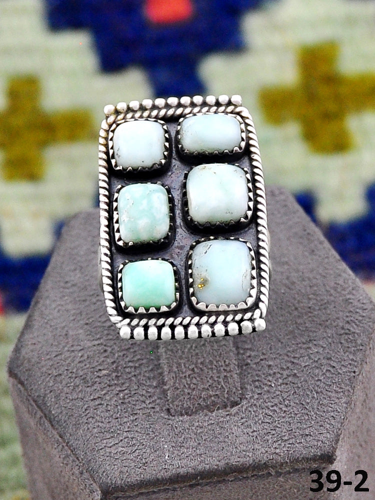 Southwest Handmade Paloma & Sterling Silver Adjustable Ring