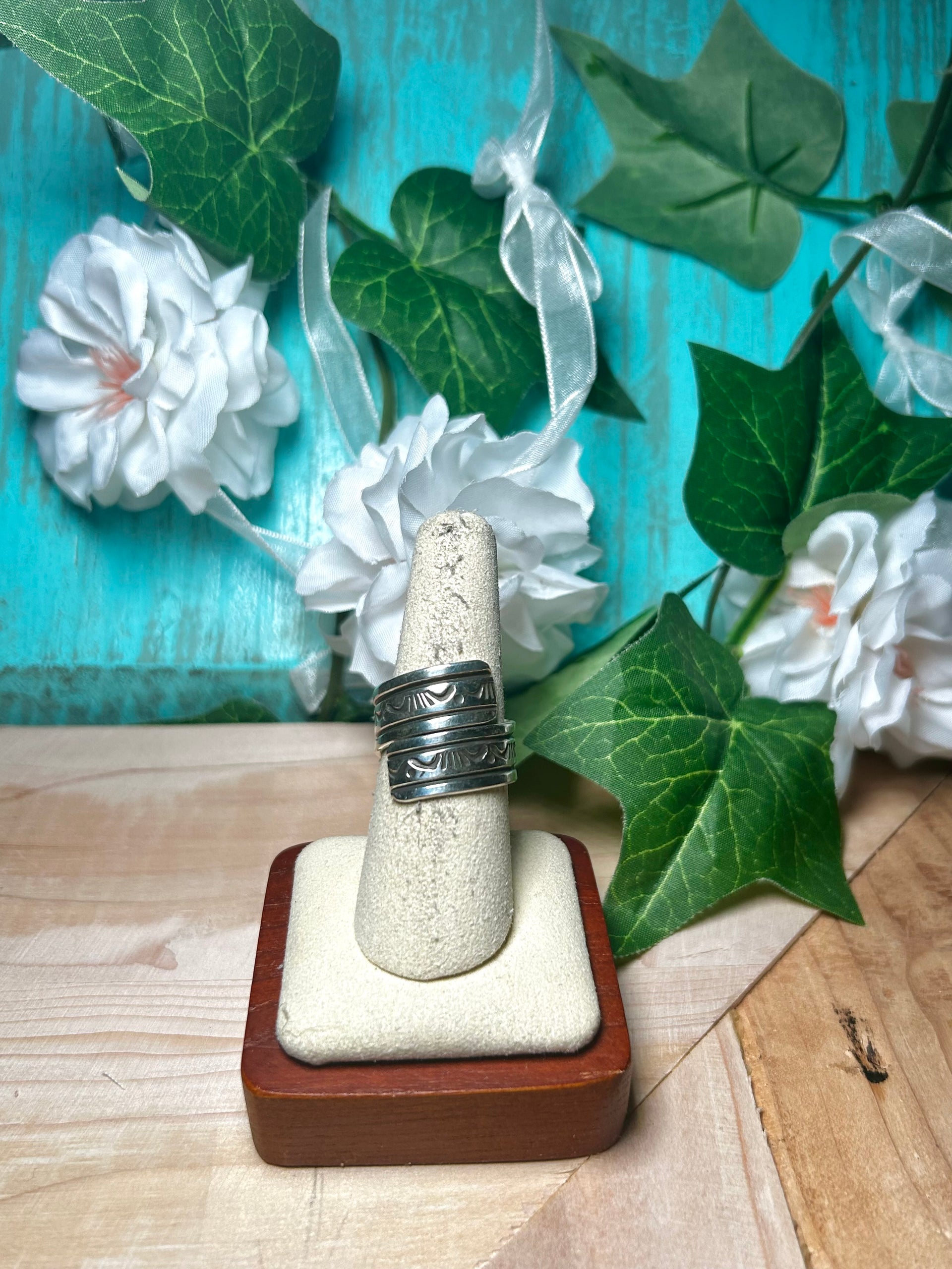 Landon Secatera Sterling Silver Adjustable Ring