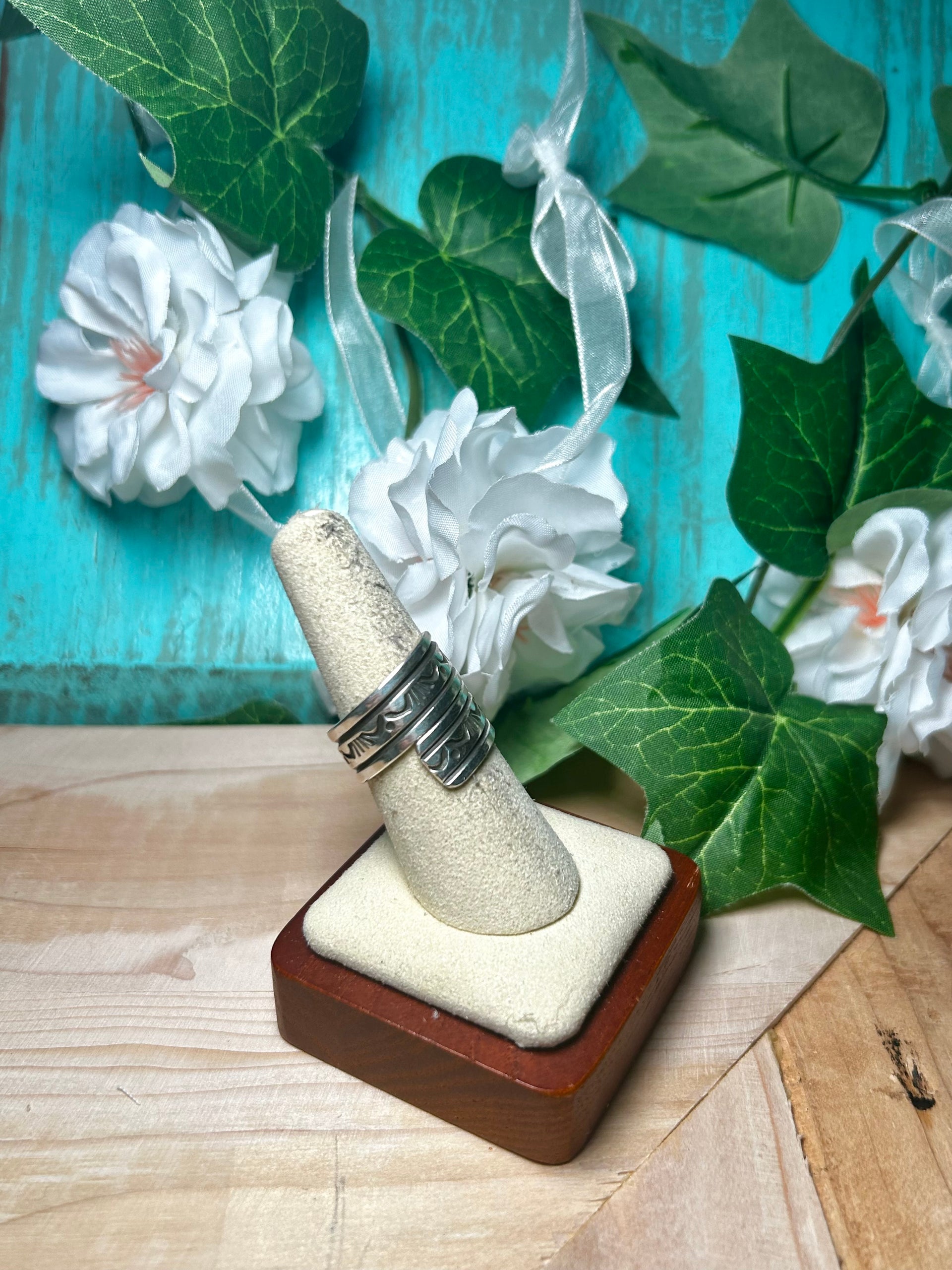 Landon Secatera Sterling Silver Adjustable Ring